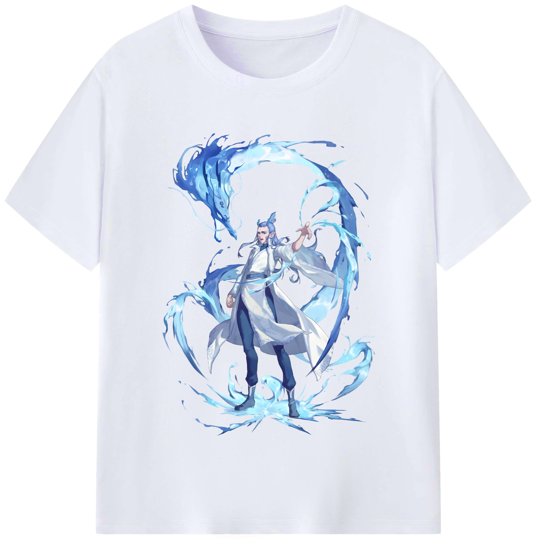 （画像用） Ne Zha 2 ナタ 魔童の大暴れ レディースカジュアルプリントTシャツ（綿100％）