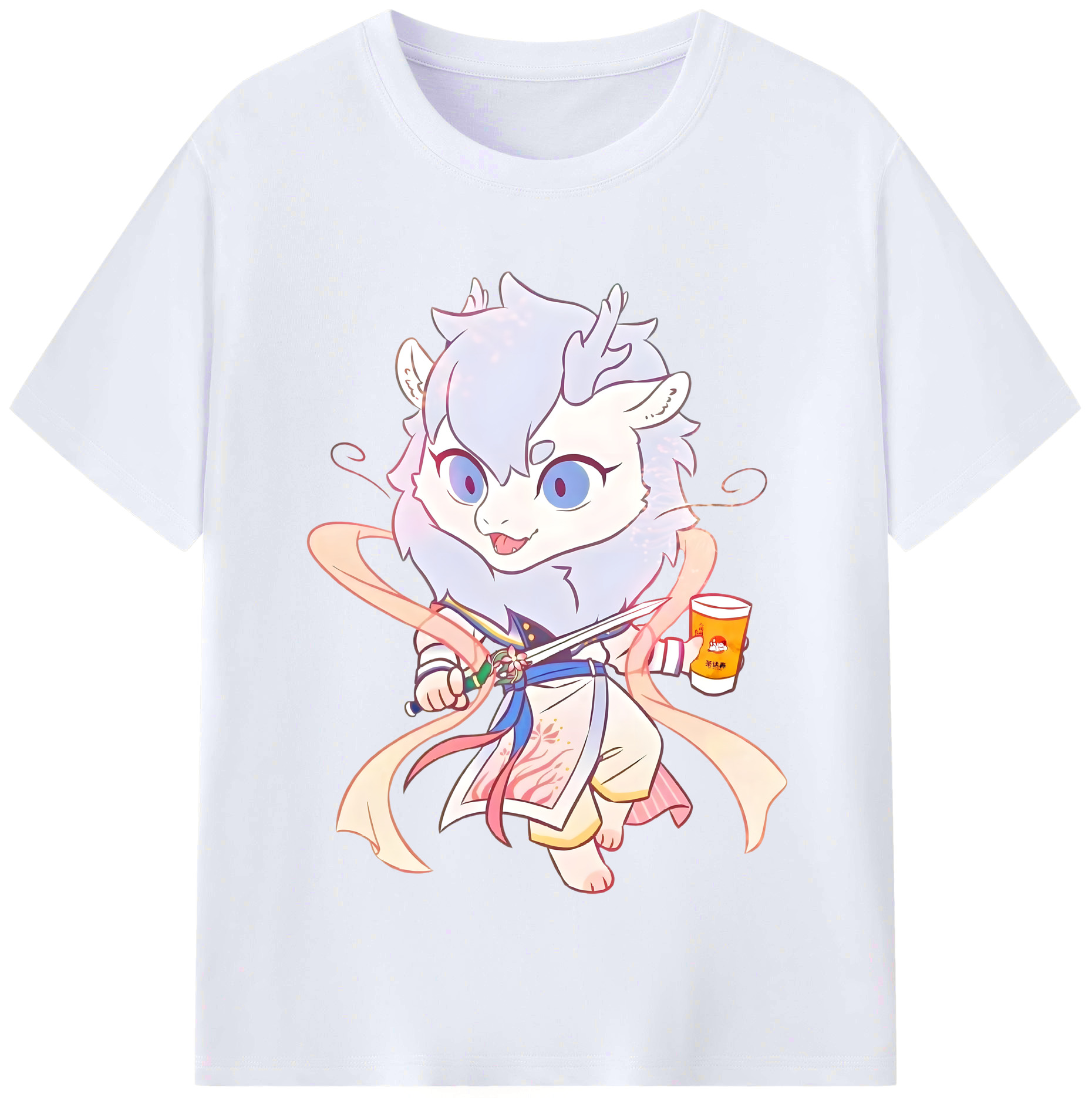 （画像用） Ne Zha 2 ナタ 魔童の大暴れ レディースカジュアルプリントTシャツ（綿100％）