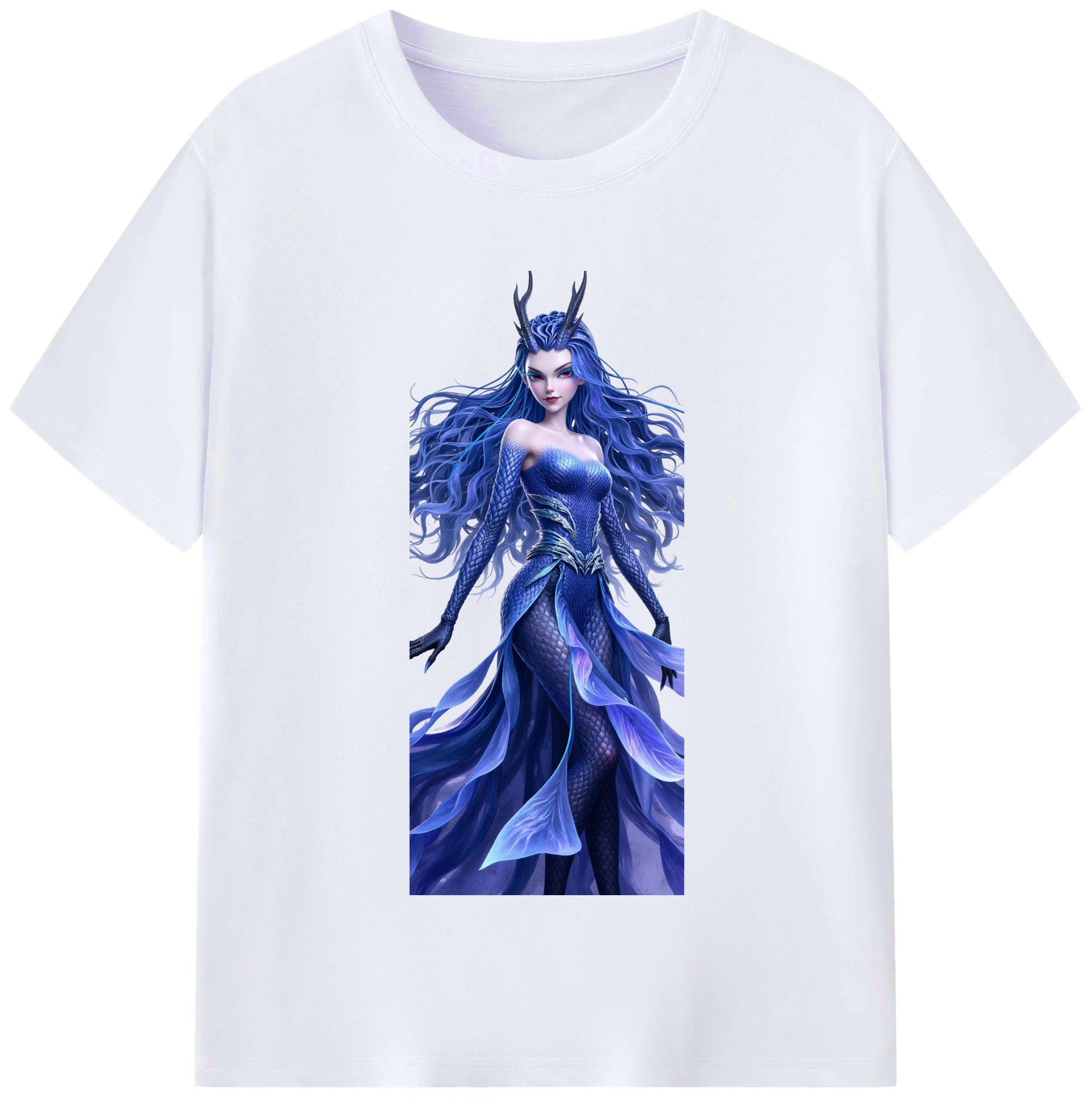 （画像用） Ne Zha 2 ナタ 魔童の大暴れ レディースカジュアルプリントTシャツ（綿100％）