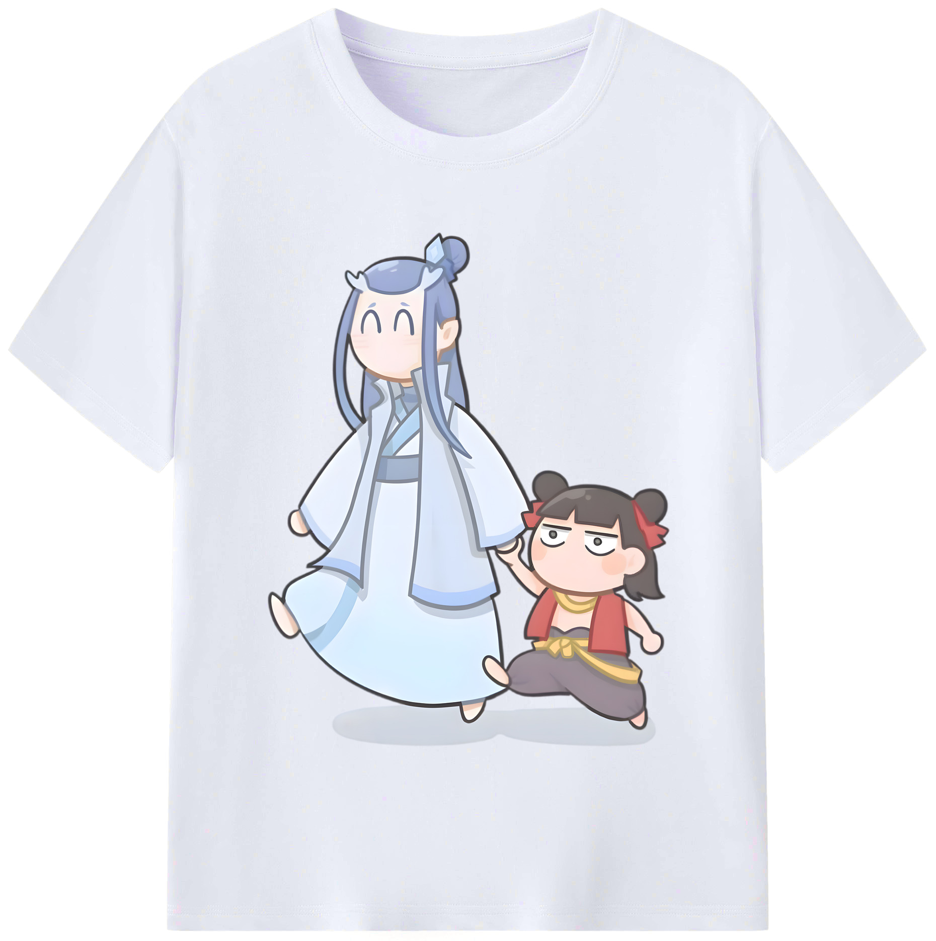 （画像用） Ne Zha 2 ナタ 魔童の大暴れ レディースカジュアルプリントTシャツ（綿100％）