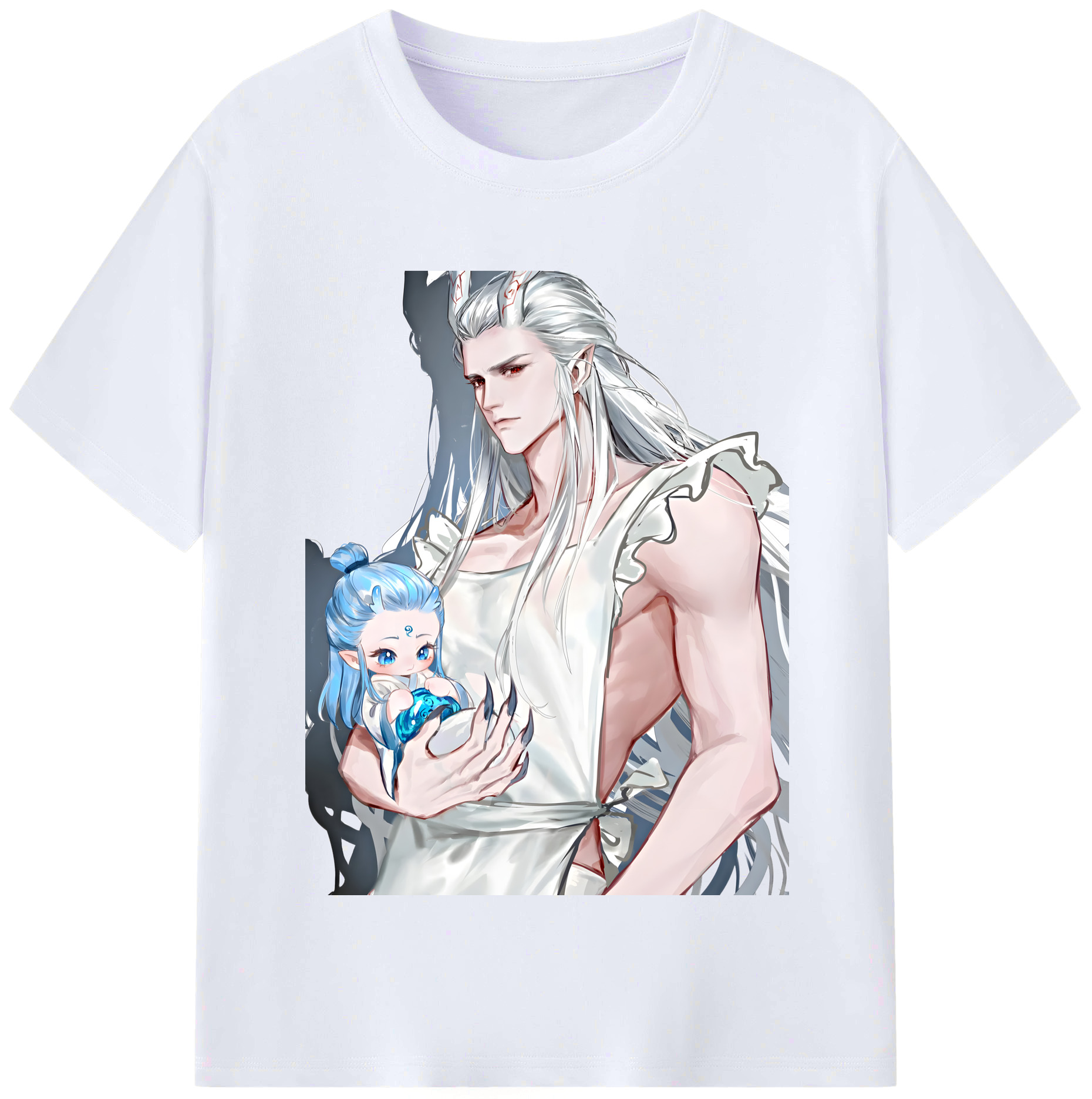 （画像用） Ne Zha 2 ナタ 魔童の大暴れ レディースカジュアルプリントTシャツ（綿100％）