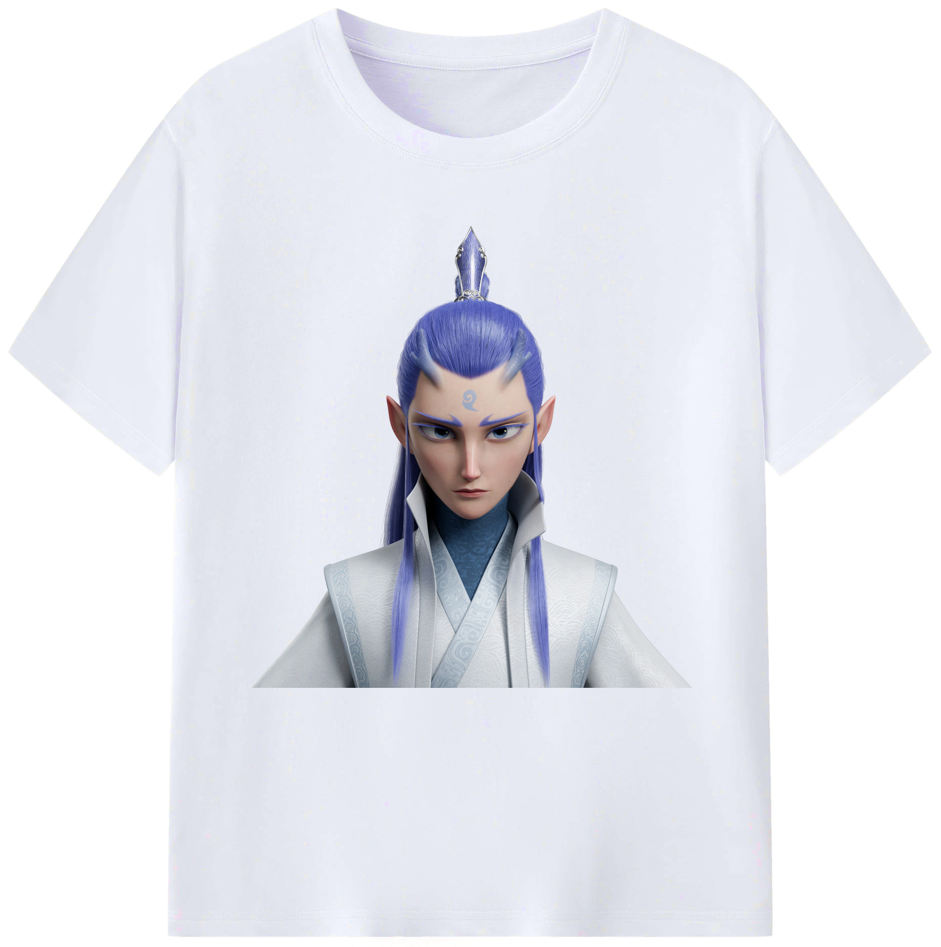 （画像用） Ne Zha 2 ナタ 魔童の大暴れ レディースカジュアルプリントTシャツ（綿100％）