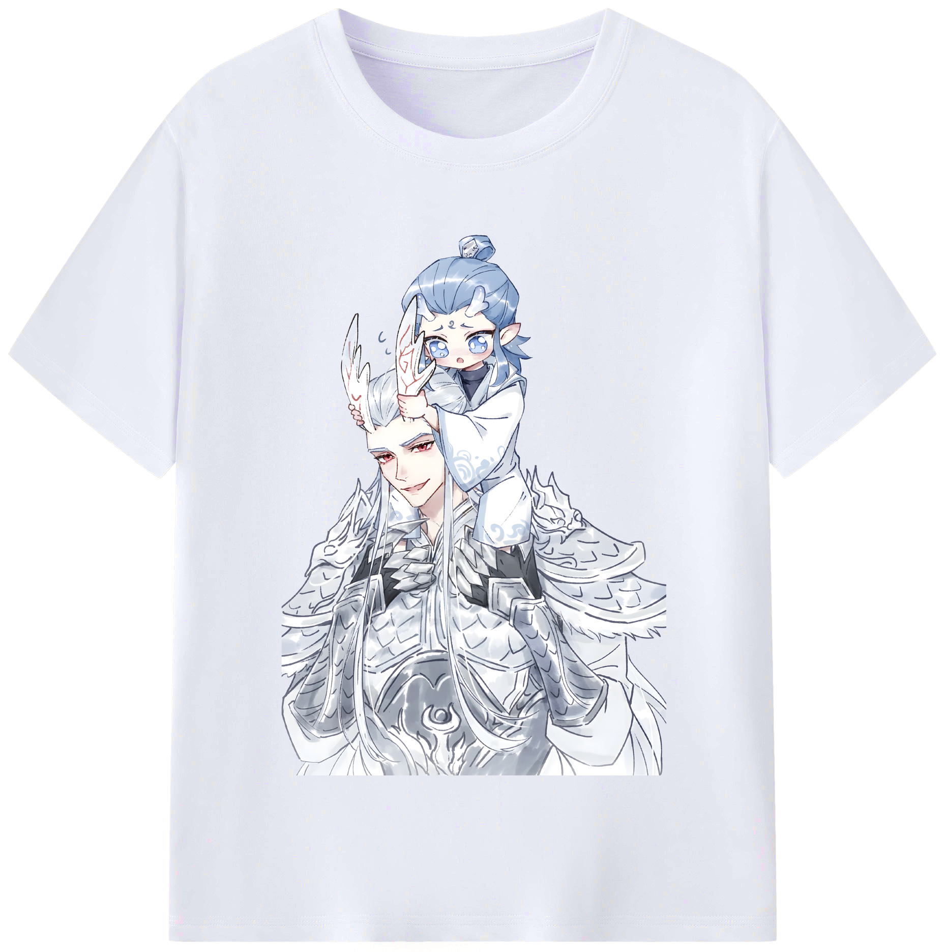 （画像用） Ne Zha 2 ナタ 魔童の大暴れ レディースカジュアルプリントTシャツ（綿100％）