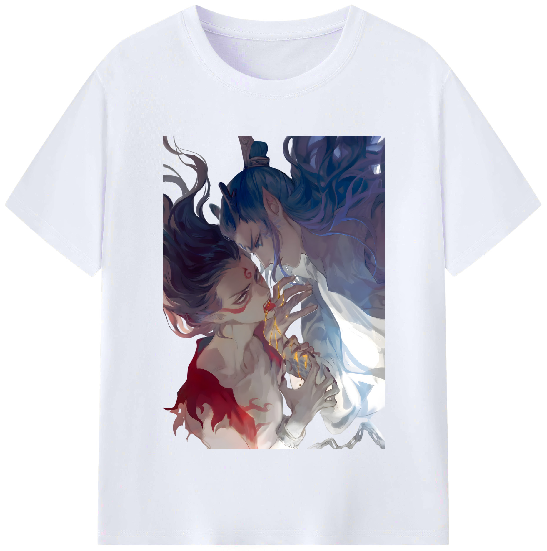（画像用） Ne Zha 2 ナタ 魔童の大暴れ レディースカジュアルプリントTシャツ（綿100％）