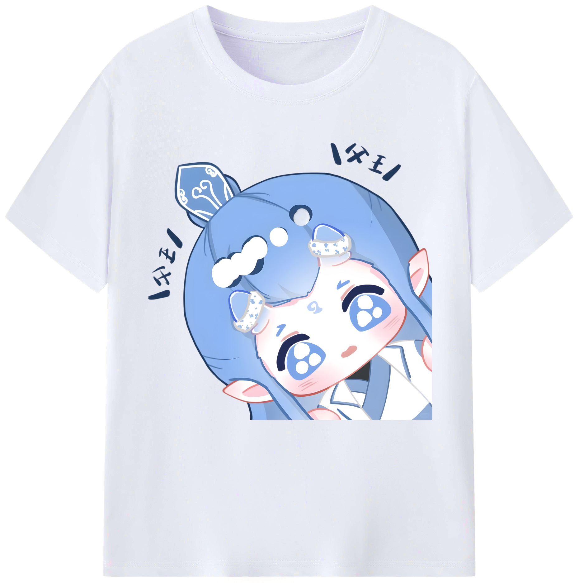 （画像用） Ne Zha 2 ナタ 魔童の大暴れ レディースカジュアルプリントTシャツ（綿100％）