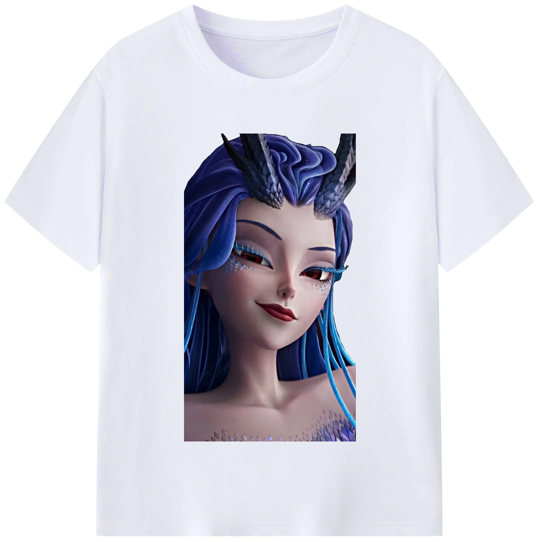 （画像用） Ne Zha 2 ナタ 魔童の大暴れ レディースカジュアルプリントTシャツ（綿100％）