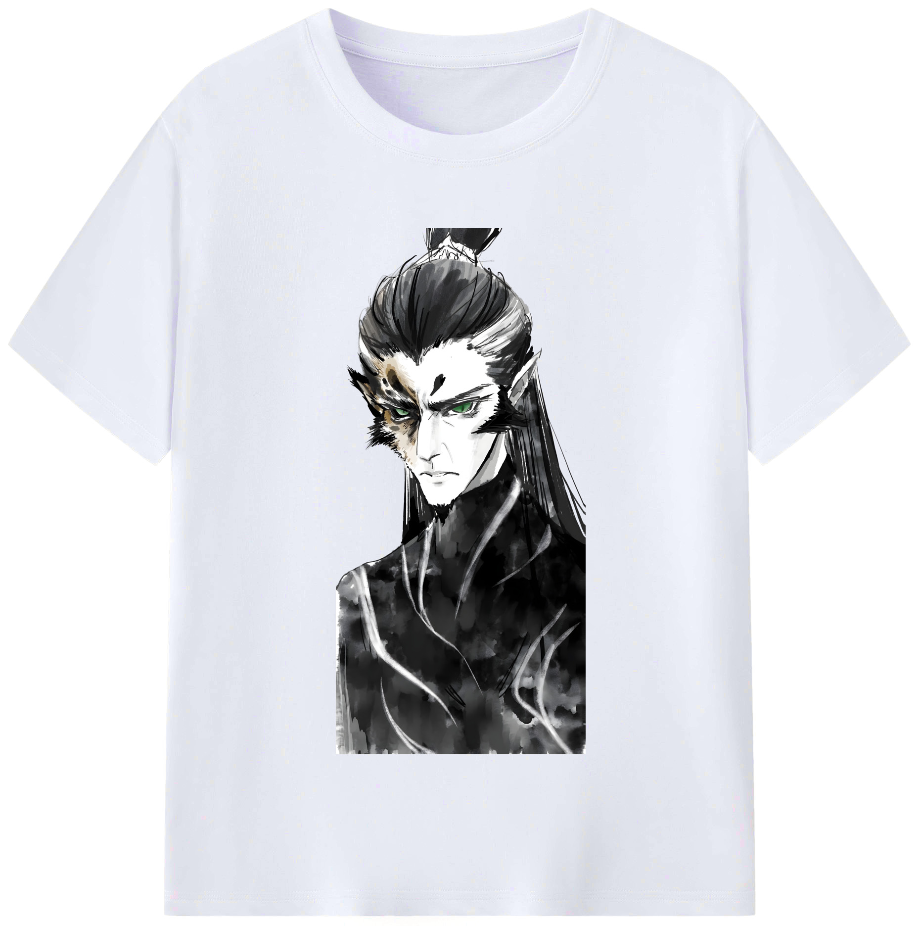 （画像用） Ne Zha 2 ナタ 魔童の大暴れ レディースカジュアルプリントTシャツ（綿100％）