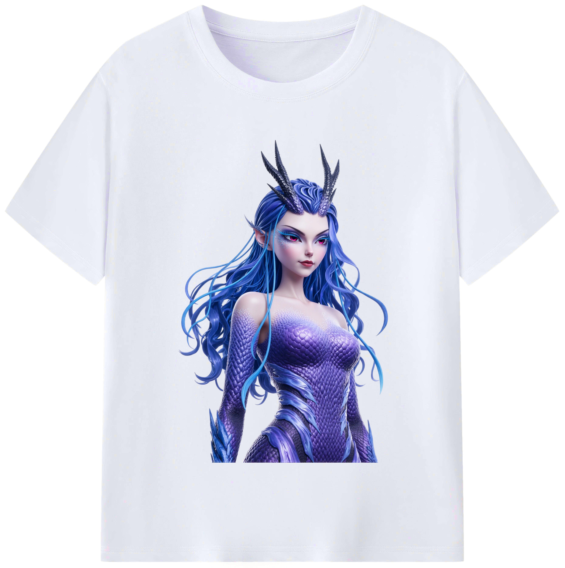 （画像用） Ne Zha 2 ナタ 魔童の大暴れ レディースカジュアルプリントTシャツ（綿100％）