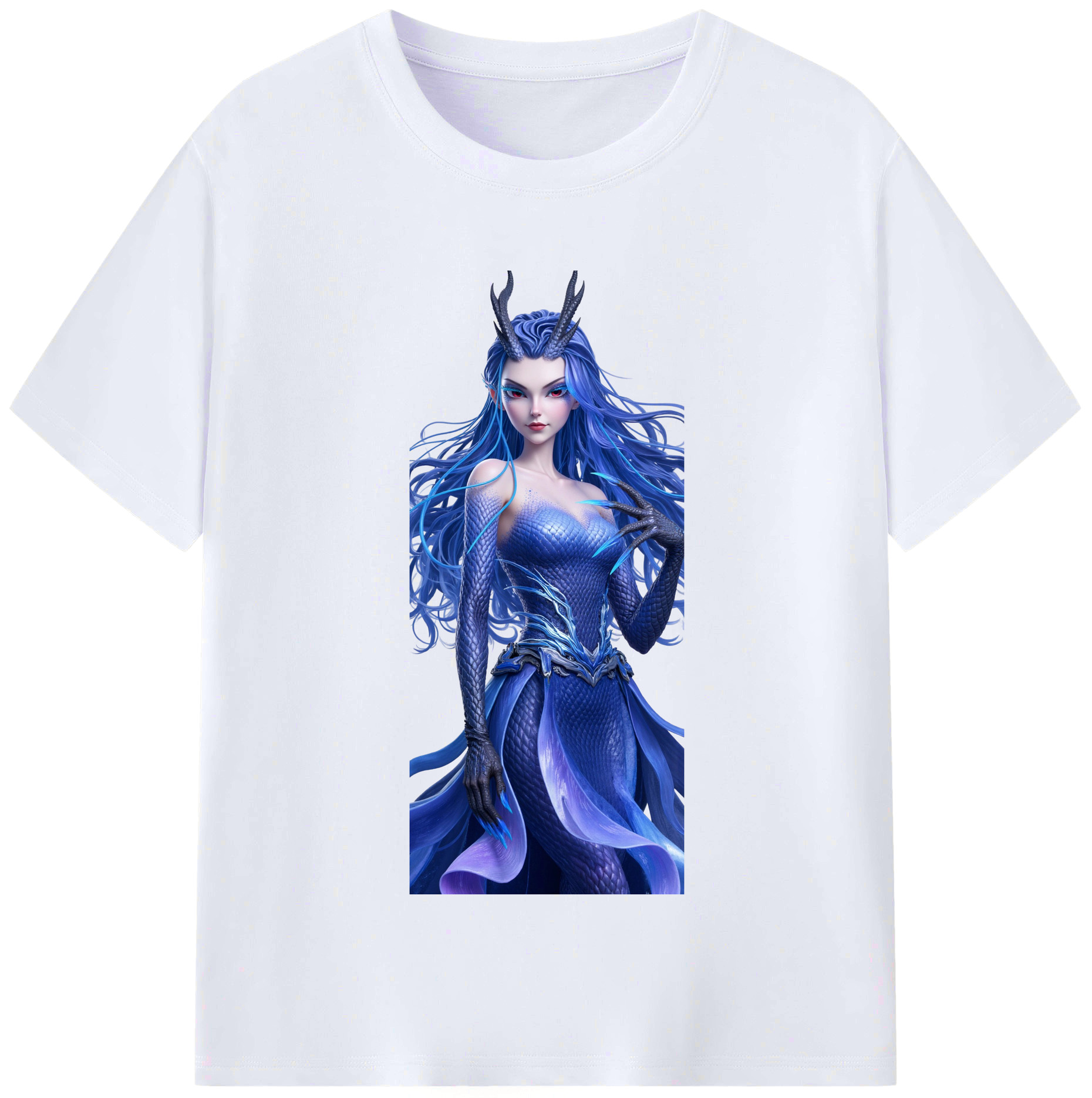 （画像用） Ne Zha 2 ナタ 魔童の大暴れ レディースカジュアルプリントTシャツ（綿100％）
