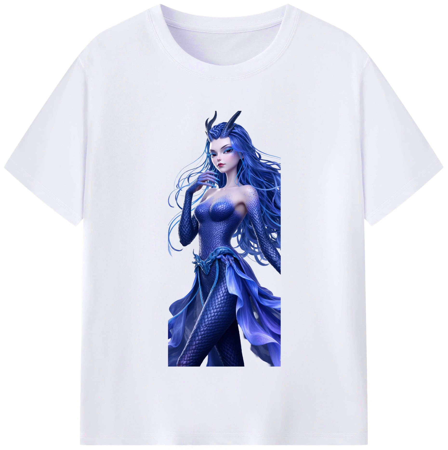 （画像用） Ne Zha 2 ナタ 魔童の大暴れ レディースカジュアルプリントTシャツ（綿100％）