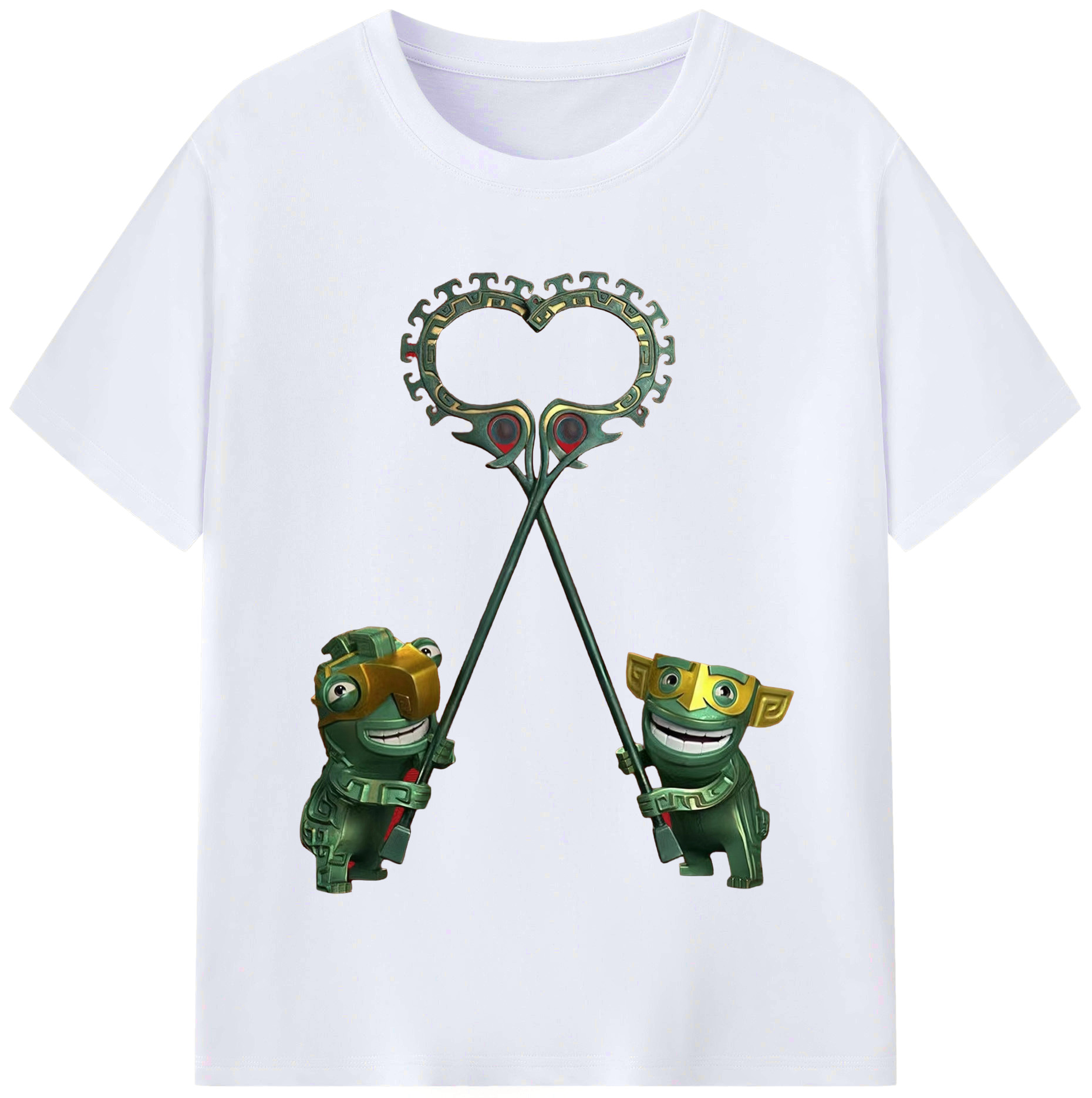 （画像用） Ne Zha 2 ナタ 魔童の大暴れ レディースカジュアルプリントTシャツ（綿100％）