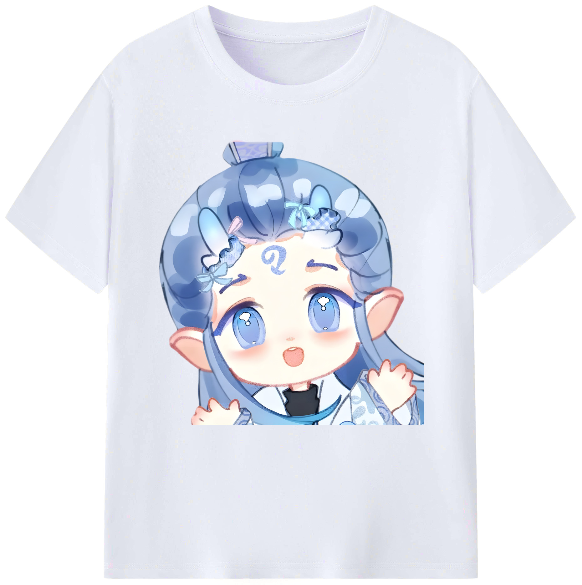 （画像用） Ne Zha 2 ナタ 魔童の大暴れ レディースカジュアルプリントTシャツ（綿100％）