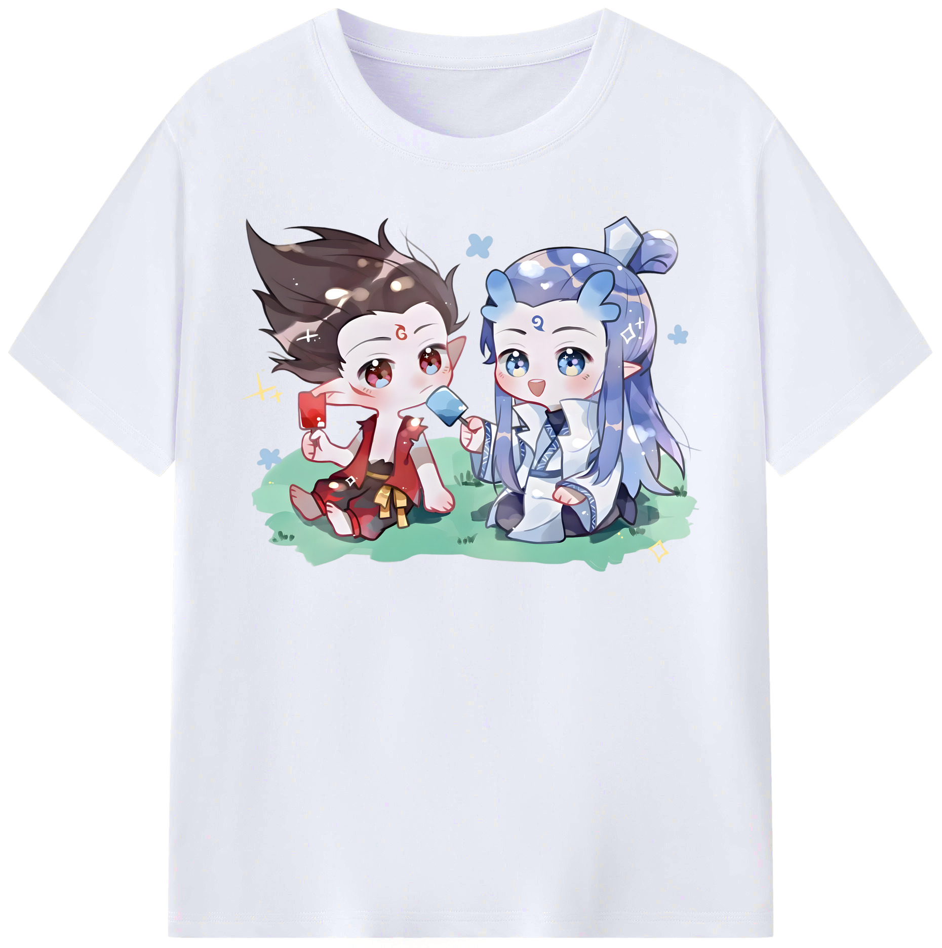 （画像用） Ne Zha 2 ナタ 魔童の大暴れ レディースカジュアルプリントTシャツ（綿100％）