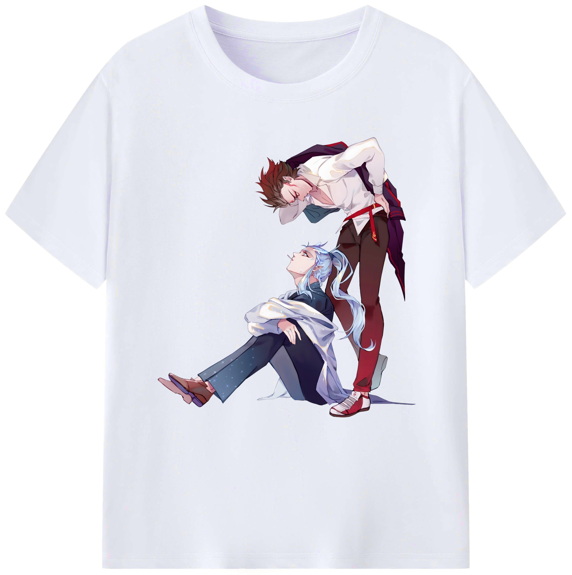 （画像用） Ne Zha 2 ナタ 魔童の大暴れ レディースカジュアルプリントTシャツ（綿100％）