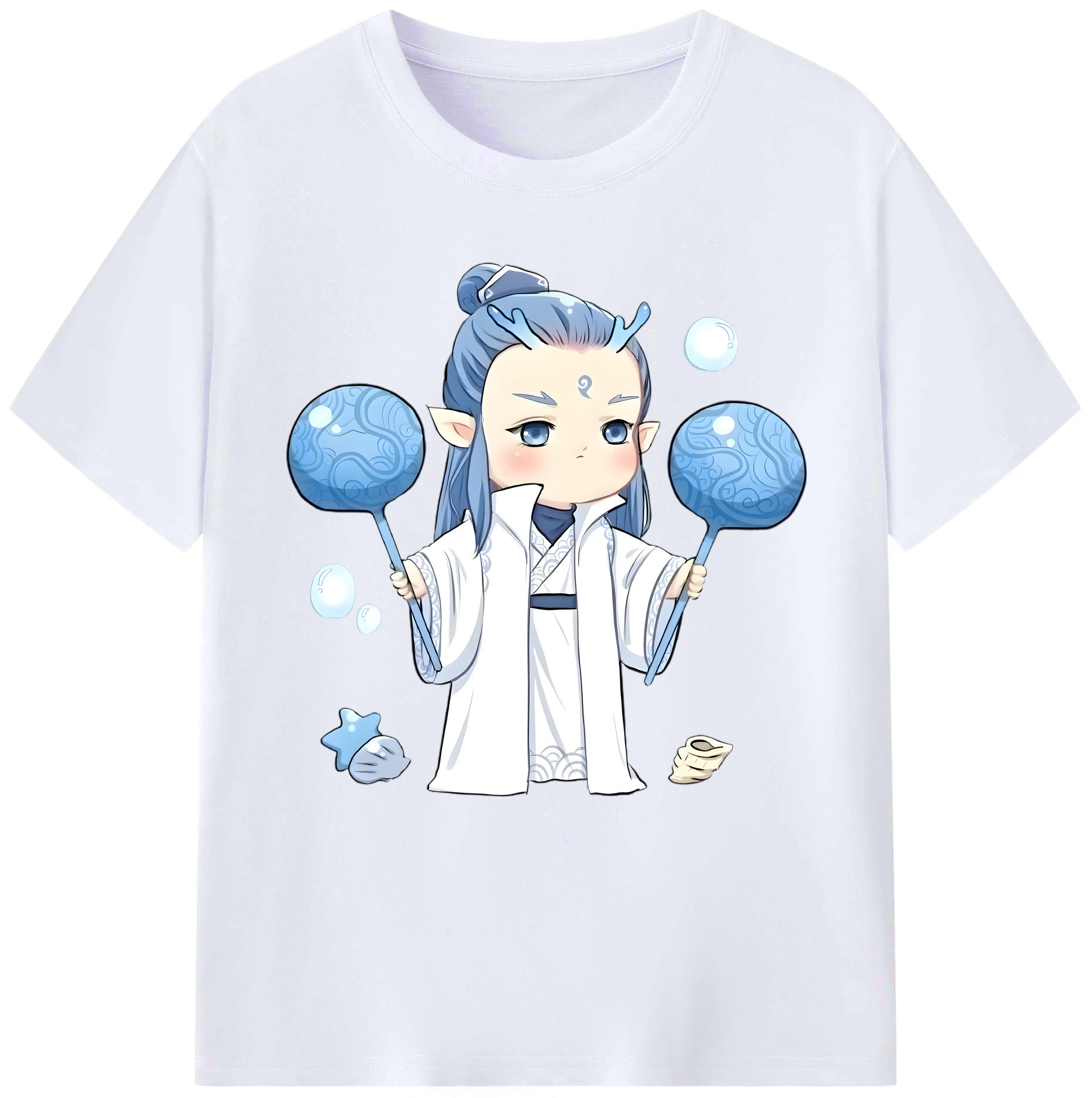 （画像用） Ne Zha 2 ナタ 魔童の大暴れ レディースカジュアルプリントTシャツ（綿100％）