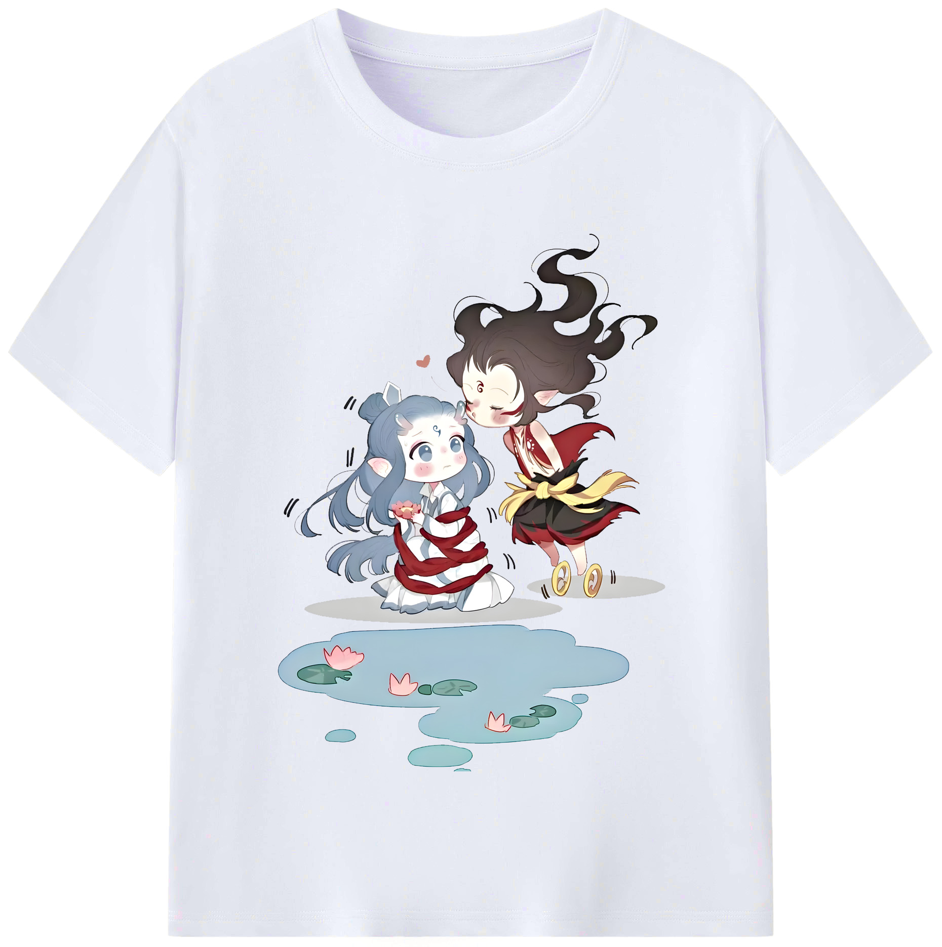 （画像用） Ne Zha 2 ナタ 魔童の大暴れ レディースカジュアルプリントTシャツ（綿100％）