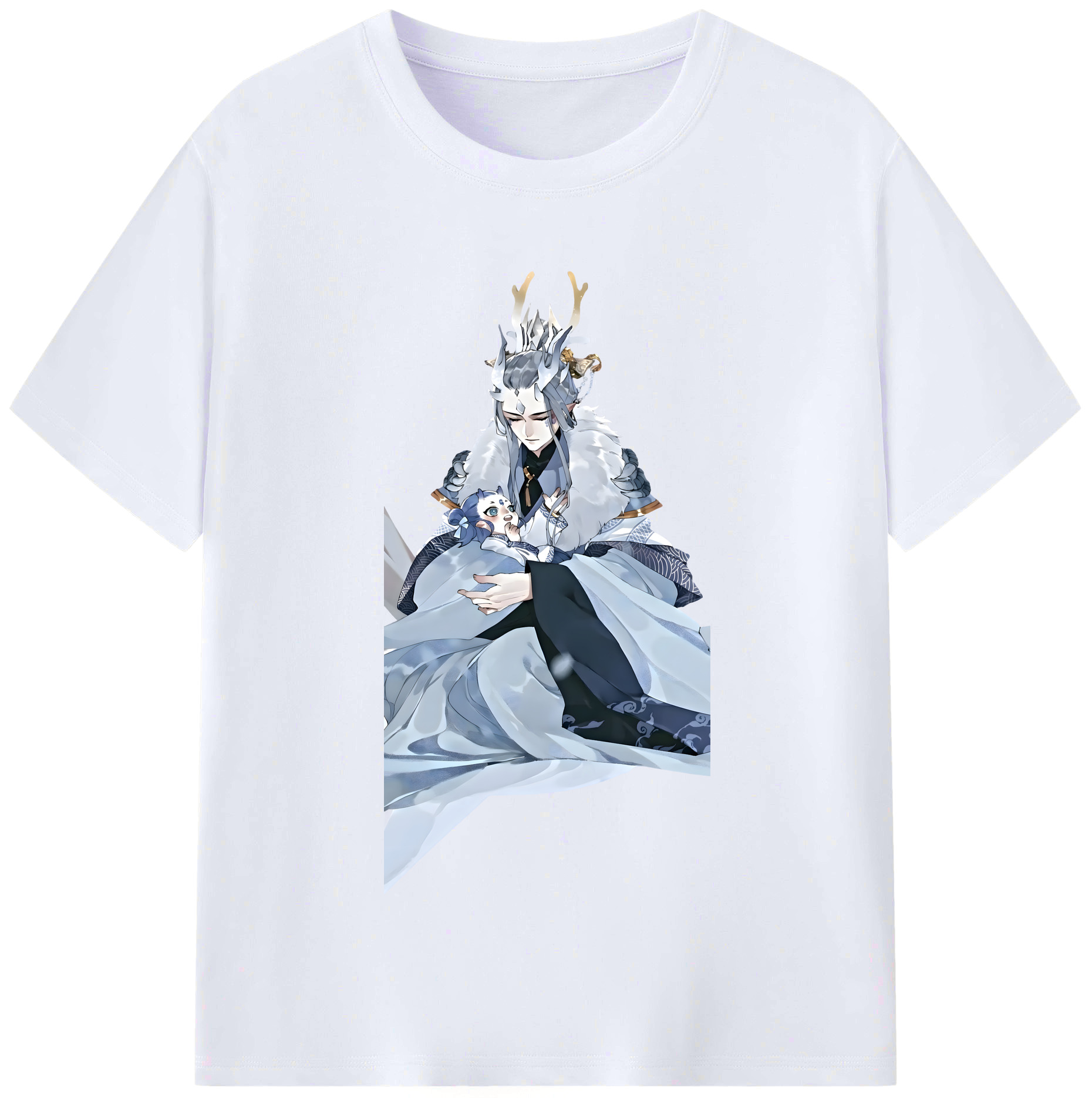 （画像用） Ne Zha 2 ナタ 魔童の大暴れ レディースカジュアルプリントTシャツ（綿100％）