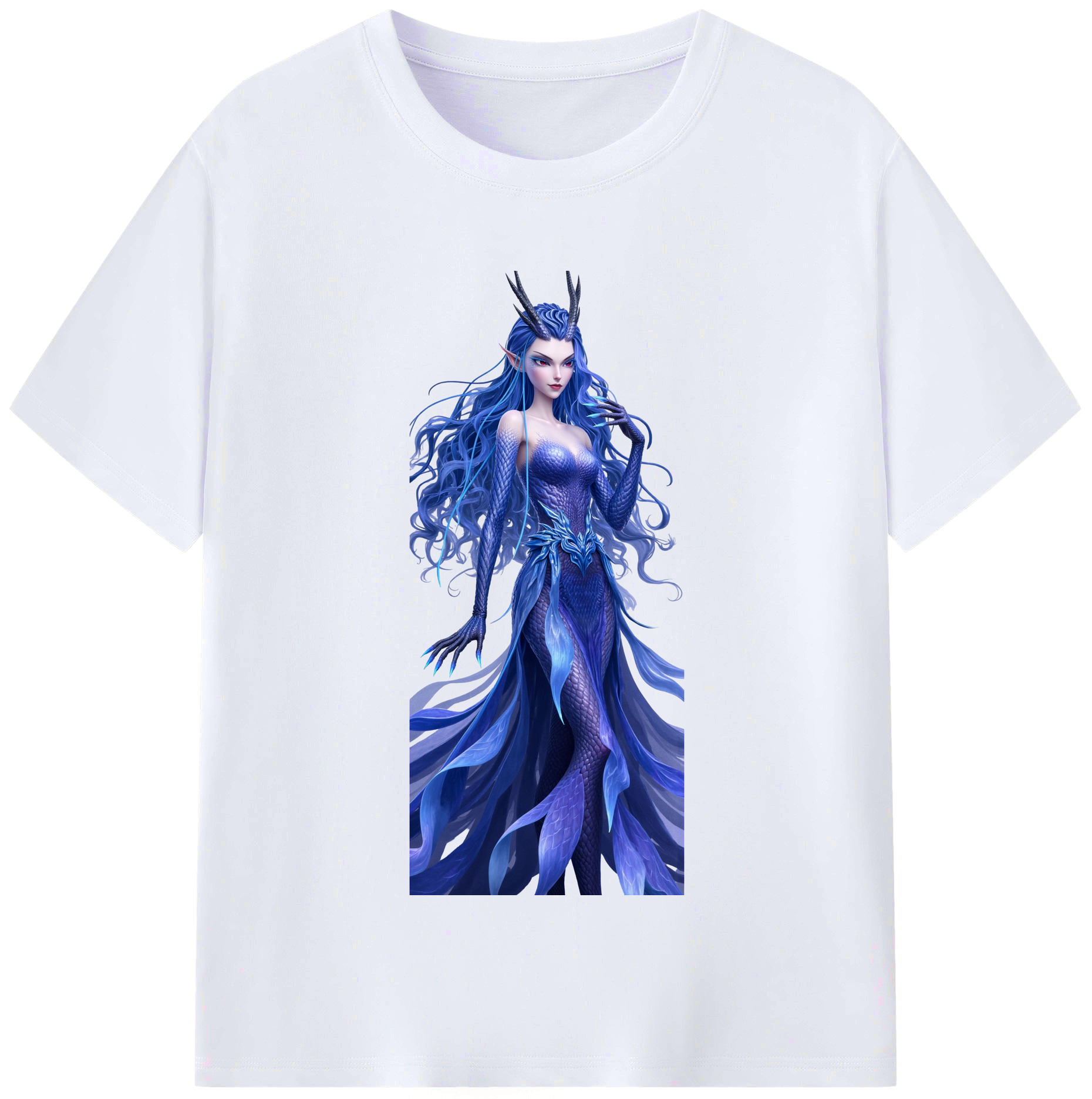 （画像用） Ne Zha 2 ナタ 魔童の大暴れ レディースカジュアルプリントTシャツ（綿100％）
