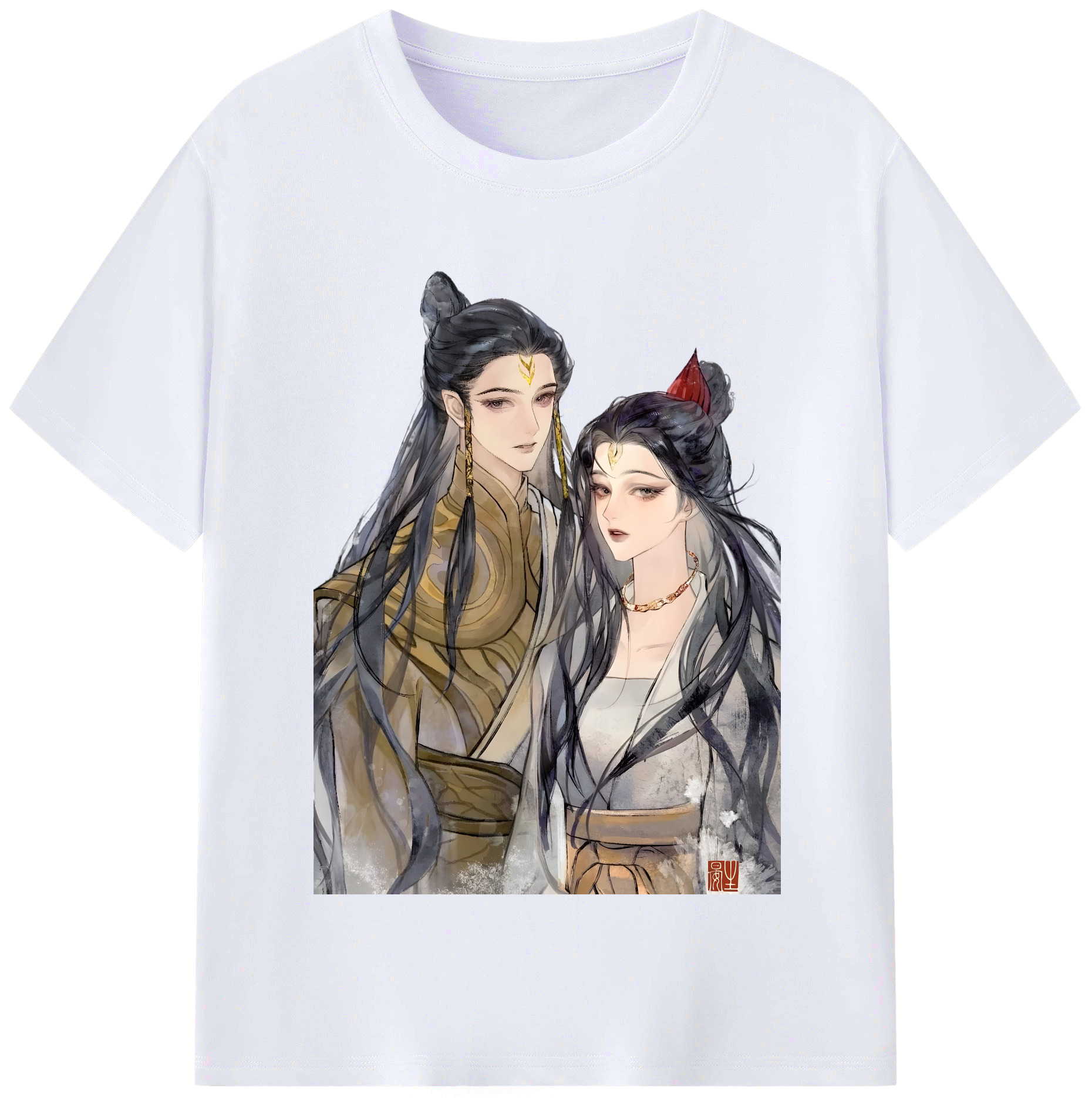 （画像用） Ne Zha 2 ナタ 魔童の大暴れ レディースカジュアルプリントTシャツ（綿100％）