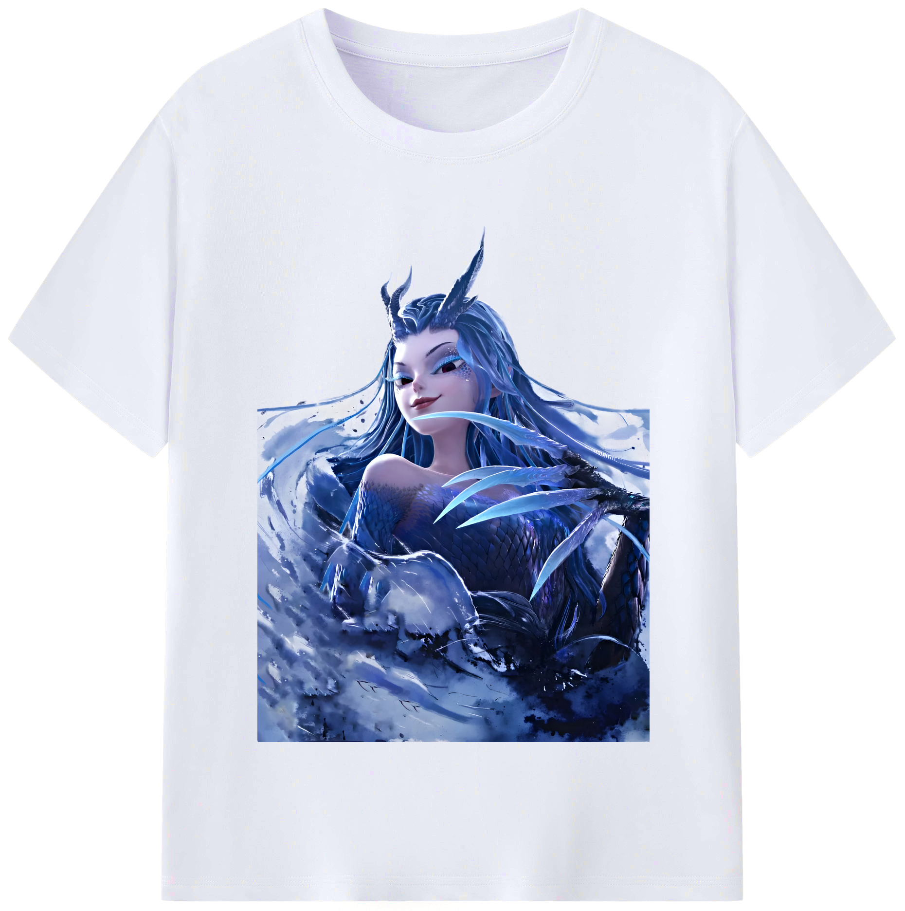 （画像用） Ne Zha 2 ナタ 魔童の大暴れ レディースカジュアルプリントTシャツ（綿100％）