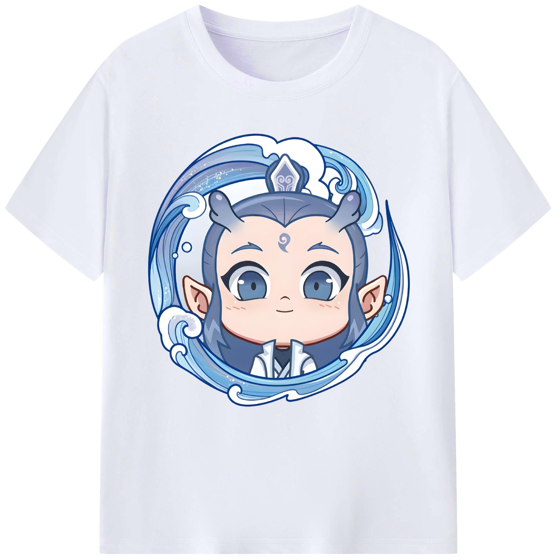（画像用） Ne Zha 2 ナタ 魔童の大暴れ レディースカジュアルプリントTシャツ（綿100％）