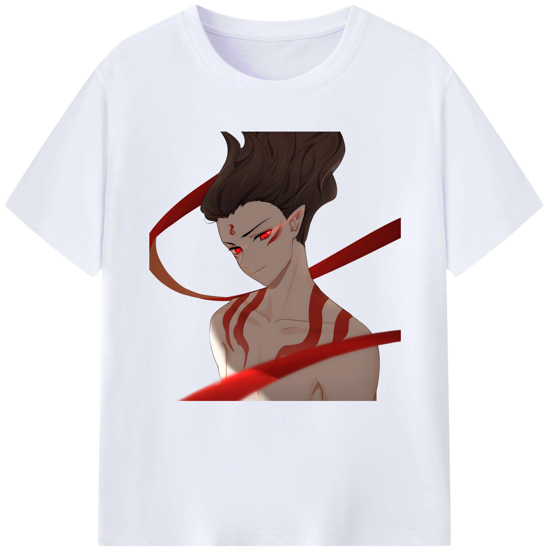 （画像用） Ne Zha 2 ナタ 魔童の大暴れ レディースカジュアルプリントTシャツ（綿100％）