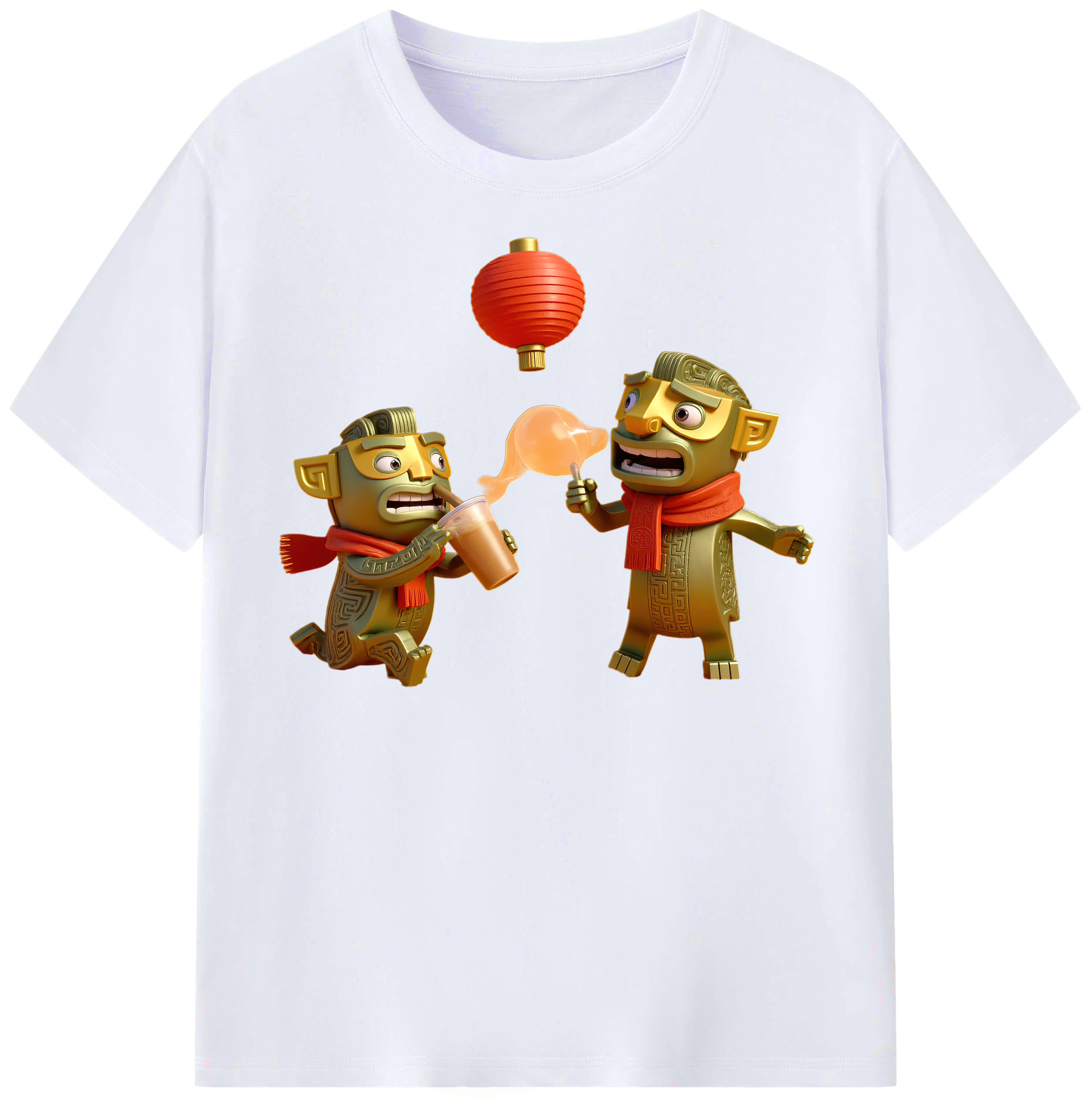 （画像用） Ne Zha 2 ナタ 魔童の大暴れ レディースカジュアルプリントTシャツ（綿100％）
