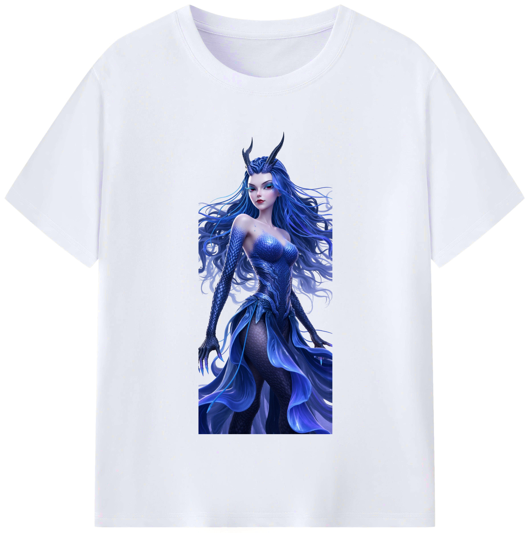 （画像用） Ne Zha 2 ナタ 魔童の大暴れ レディースカジュアルプリントTシャツ（綿100％）