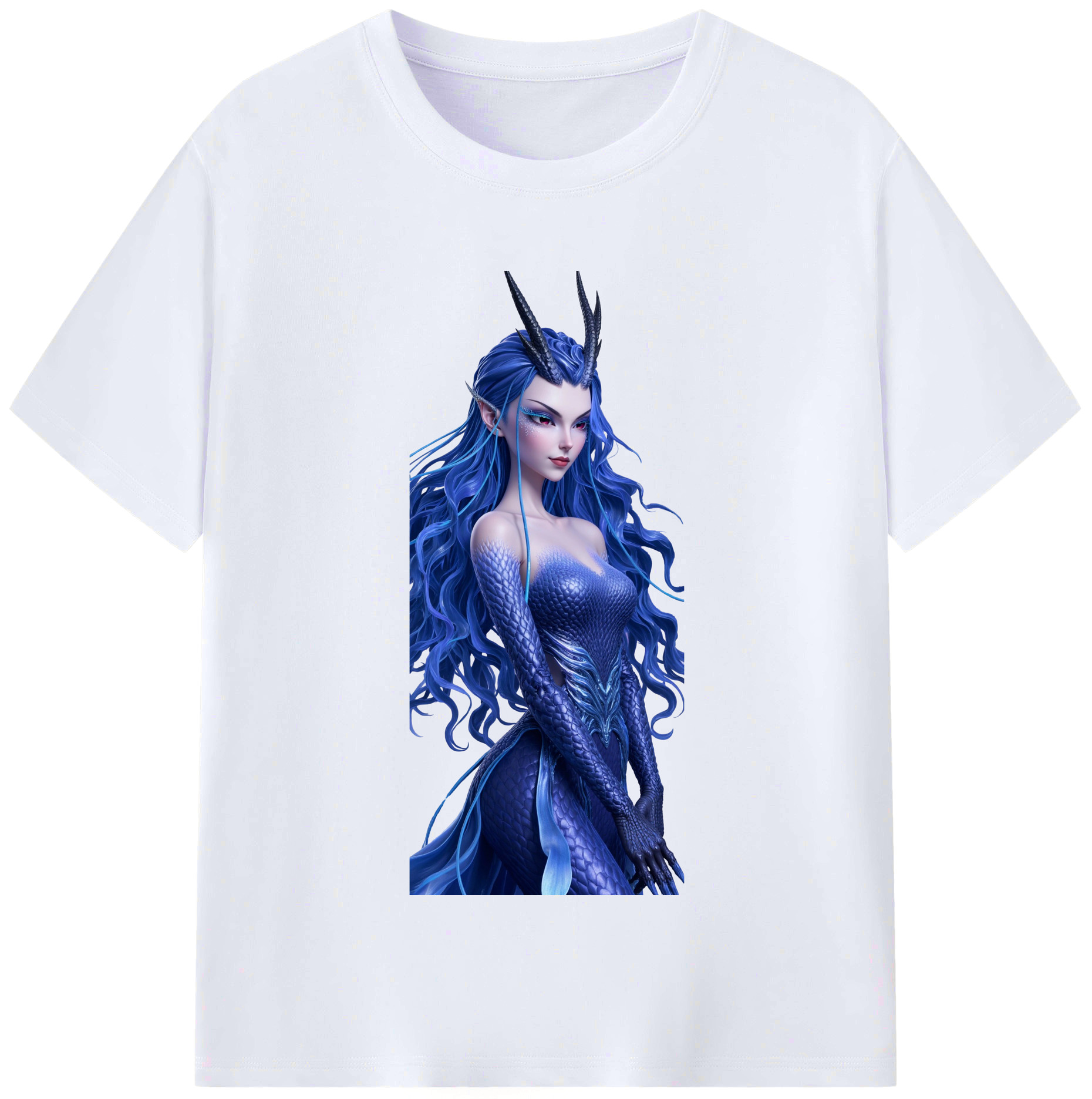 （画像用） Ne Zha 2 ナタ 魔童の大暴れ レディースカジュアルプリントTシャツ（綿100％）