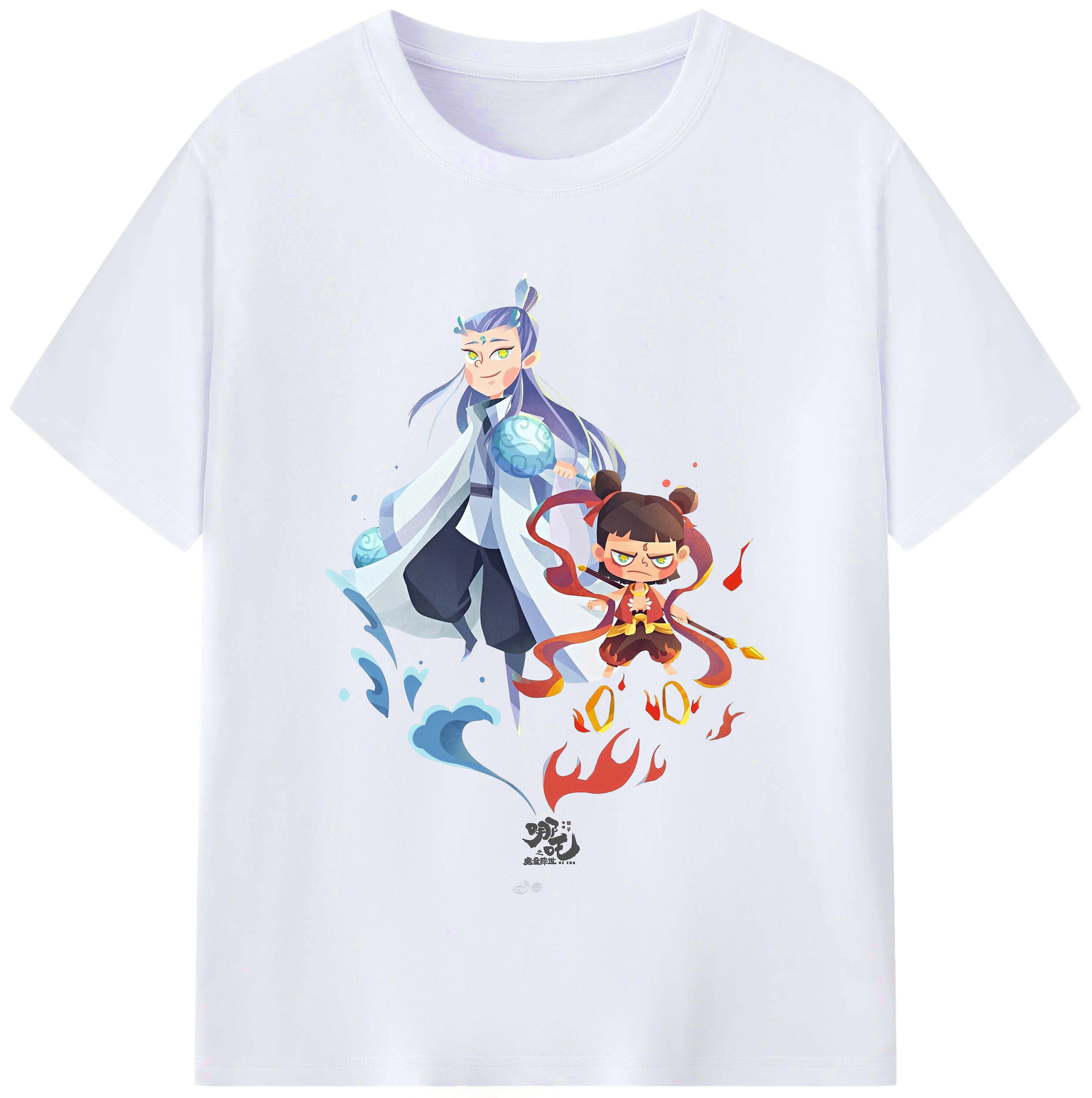 （画像用） Ne Zha 2 ナタ 魔童の大暴れ レディースカジュアルプリントTシャツ（綿100％）
