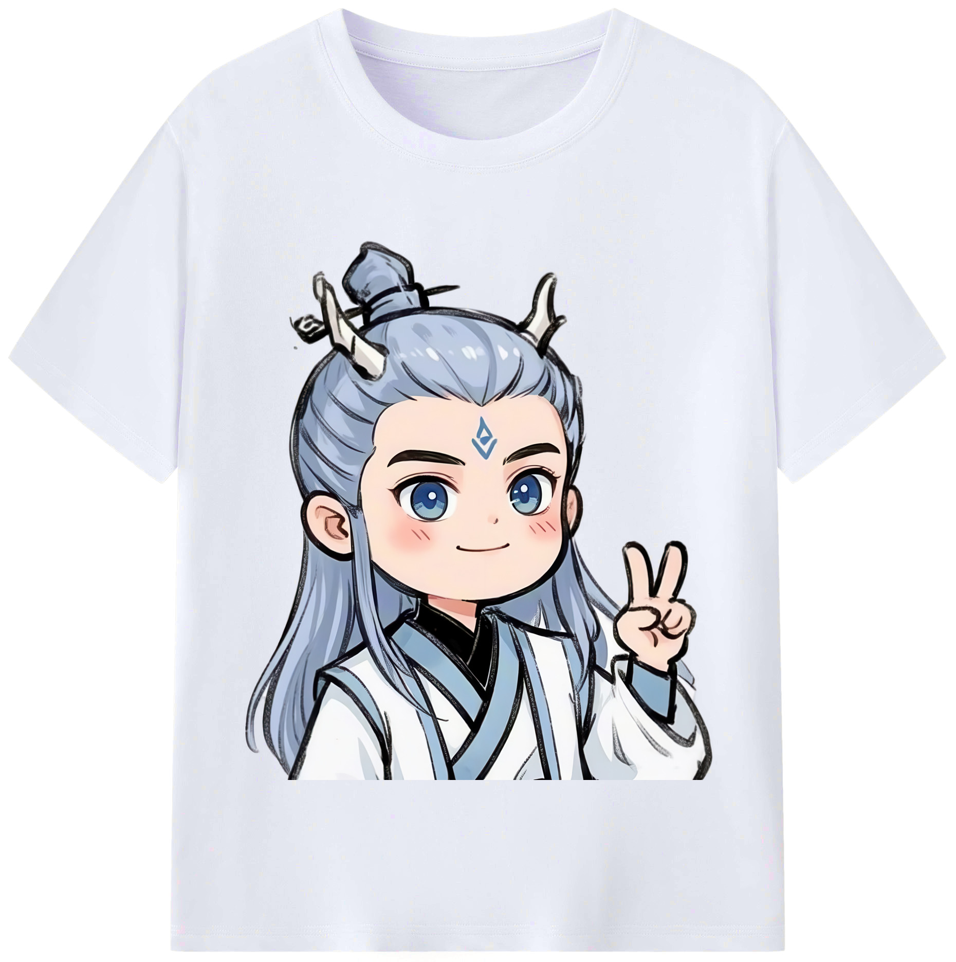 （画像用） Ne Zha 2 ナタ 魔童の大暴れ レディースカジュアルプリントTシャツ（綿100％）