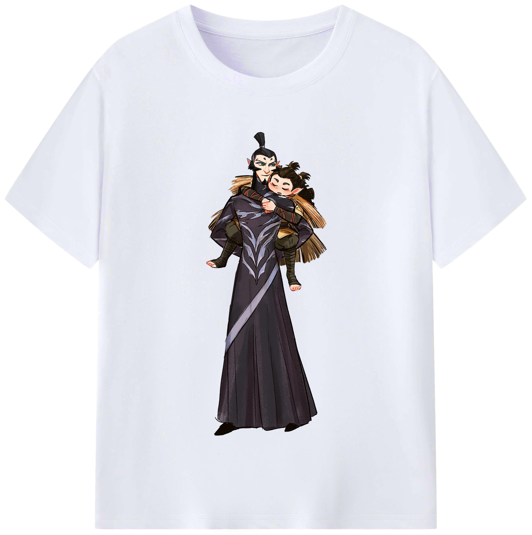 （画像用） Ne Zha 2 ナタ 魔童の大暴れ レディースカジュアルプリントTシャツ（綿100％）
