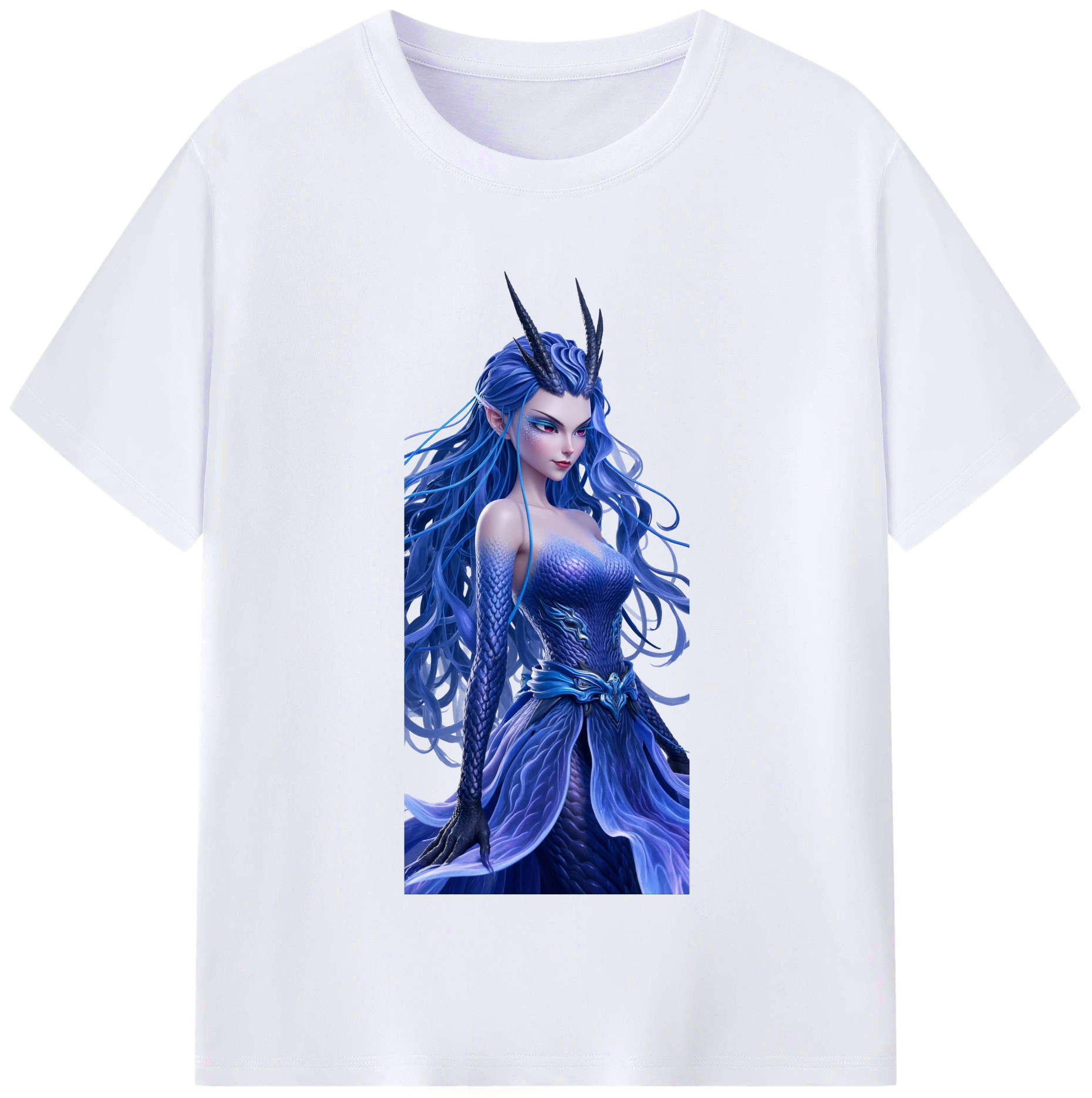 （画像用） Ne Zha 2 ナタ 魔童の大暴れ レディースカジュアルプリントTシャツ（綿100％）