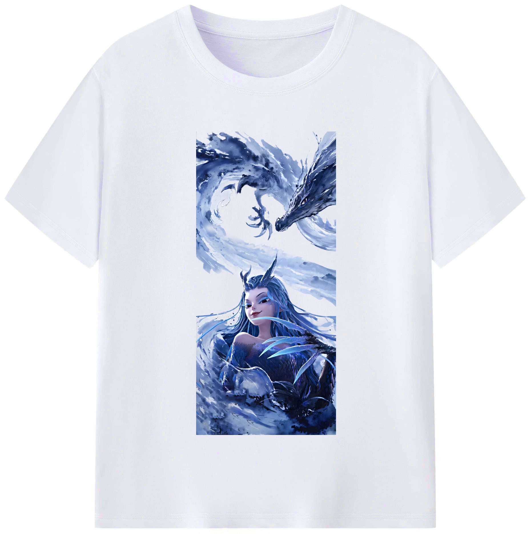（画像用） Ne Zha 2 ナタ 魔童の大暴れ レディースカジュアルプリントTシャツ（綿100％）