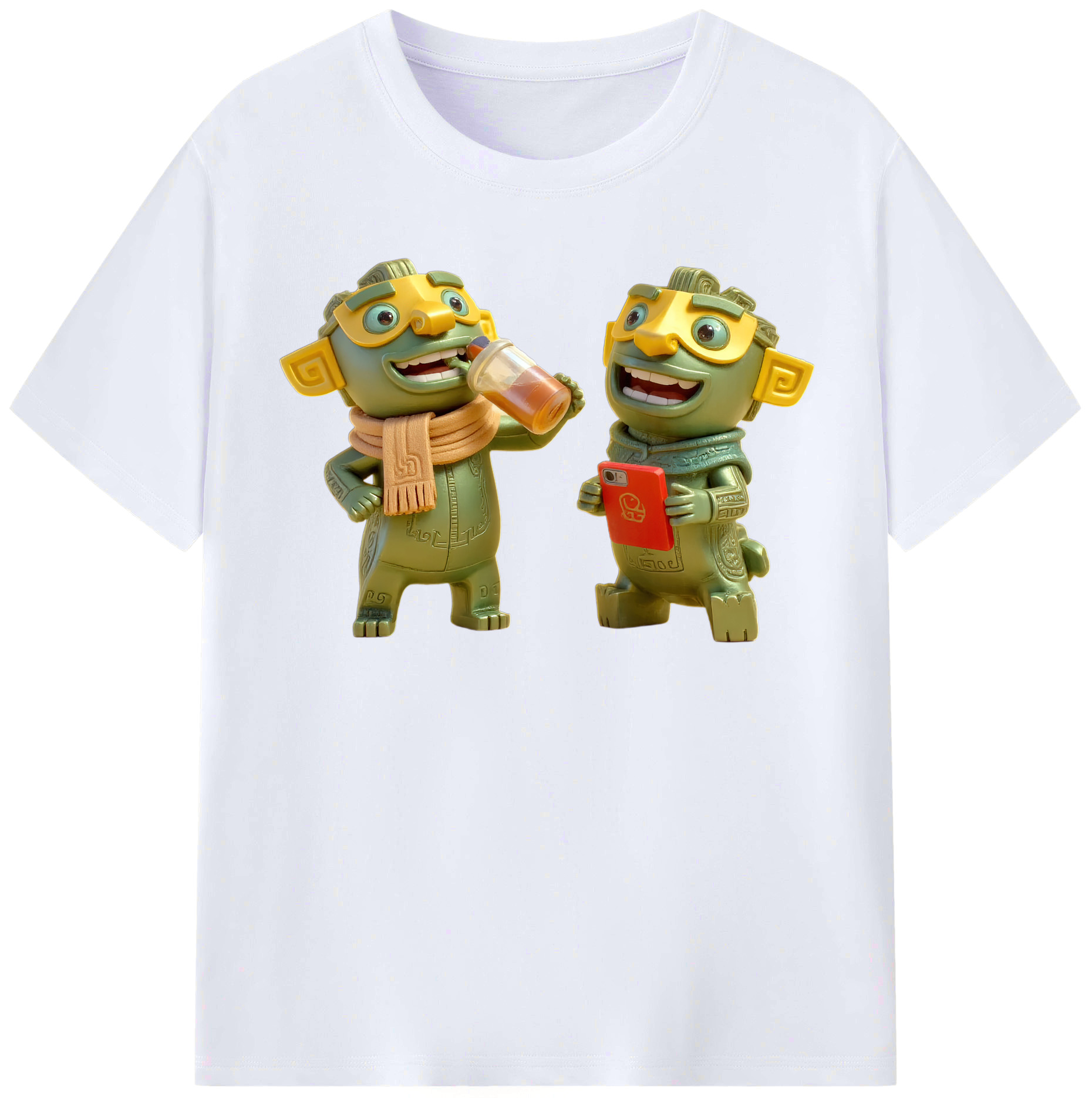 （画像用） Ne Zha 2 ナタ 魔童の大暴れ レディースカジュアルプリントTシャツ（綿100％）