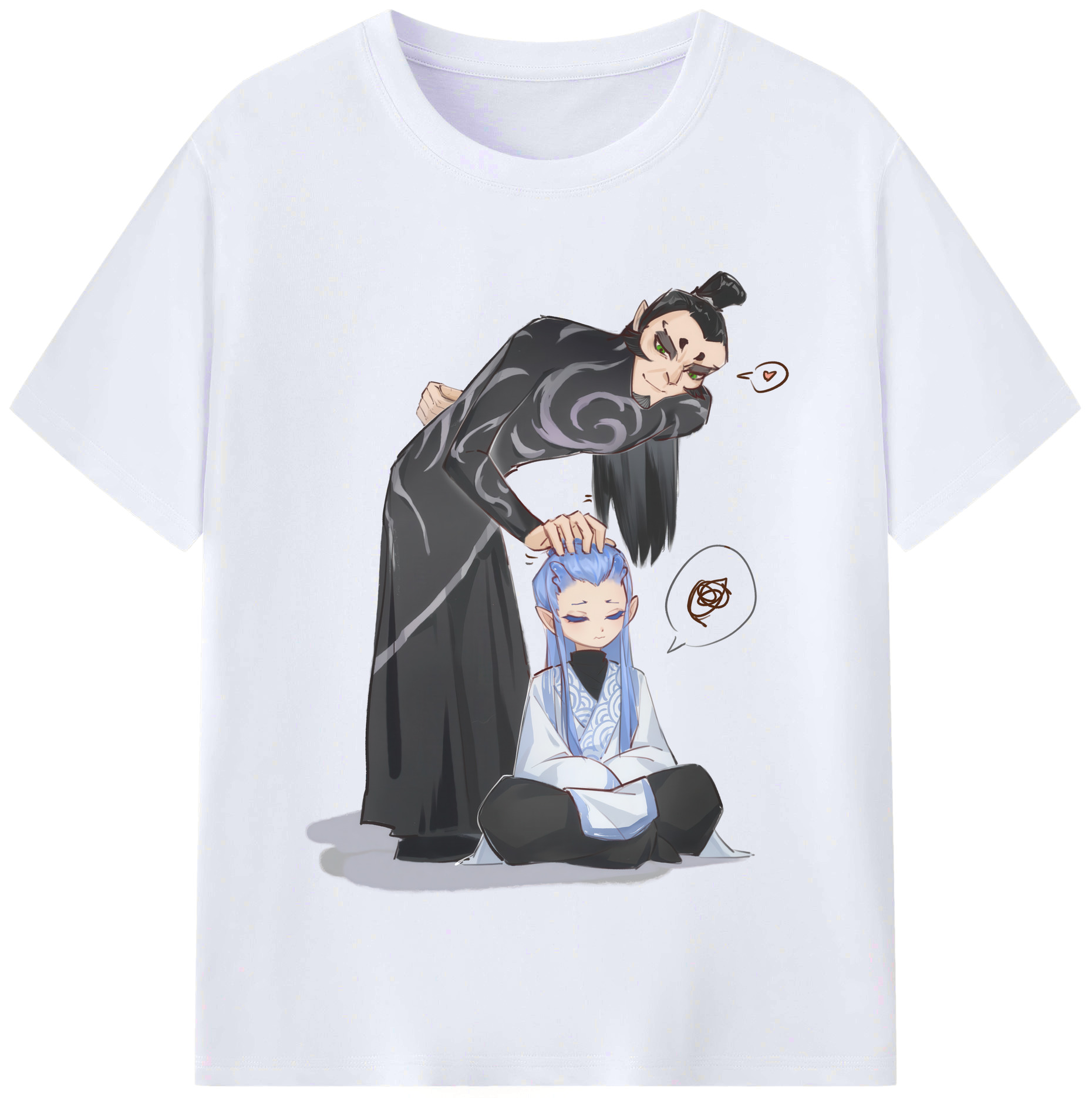 （画像用） Ne Zha 2 ナタ 魔童の大暴れ レディースカジュアルプリントTシャツ（綿100％）