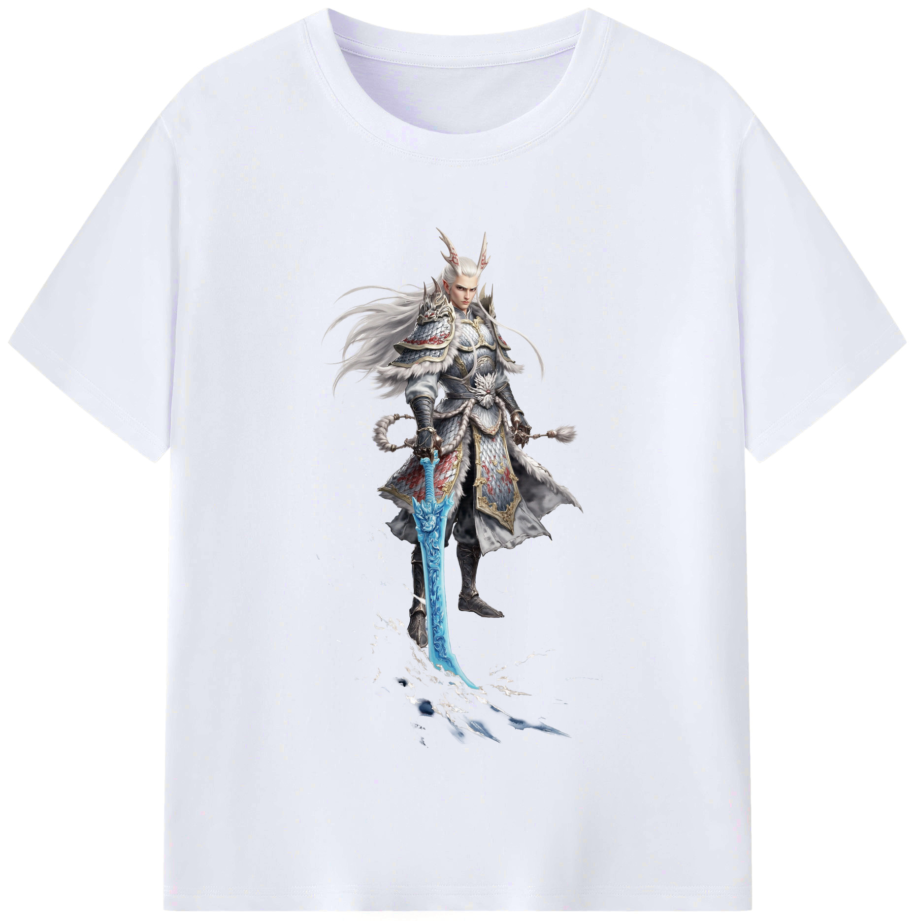 （画像用） Ne Zha 2 ナタ 魔童の大暴れ レディースカジュアルプリントTシャツ（綿100％）