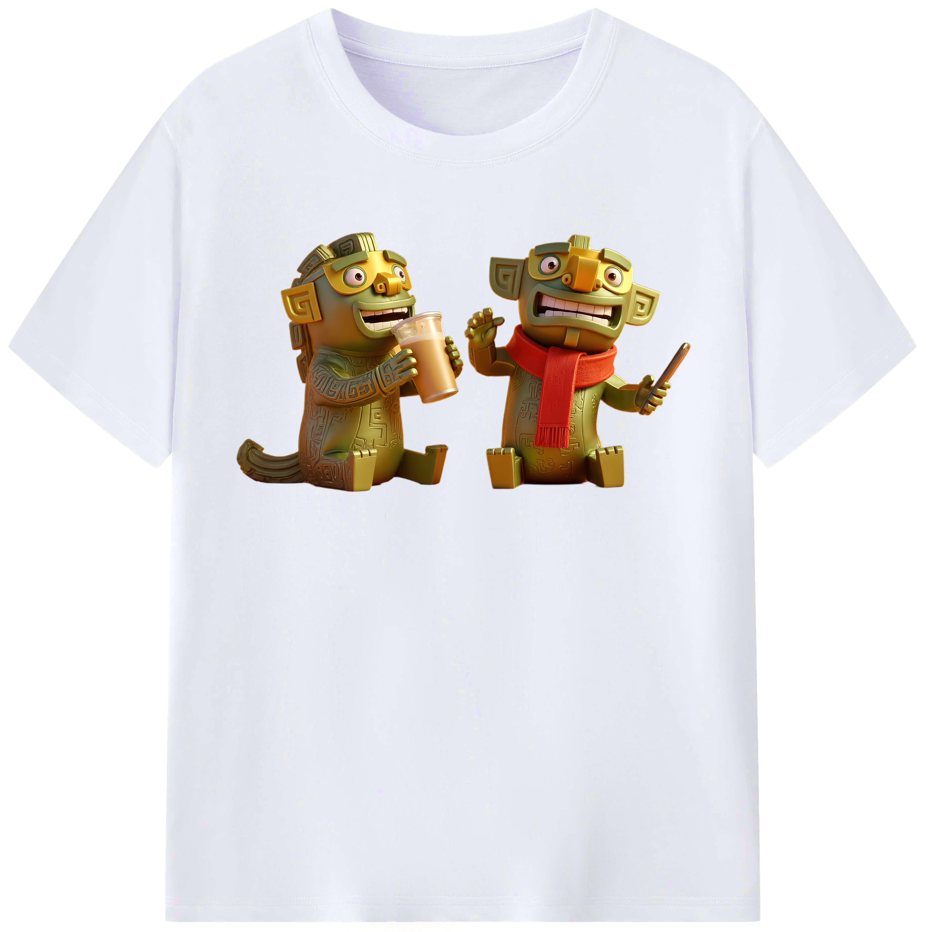 （画像用） Ne Zha 2 ナタ 魔童の大暴れ レディースカジュアルプリントTシャツ（綿100％）