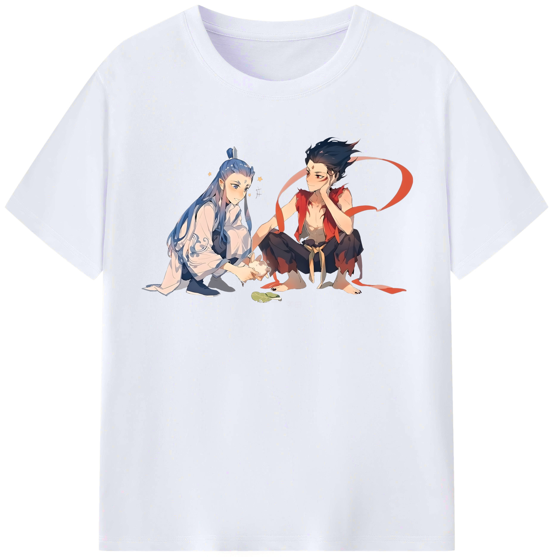 （画像用） Ne Zha 2 ナタ 魔童の大暴れ レディースカジュアルプリントTシャツ（綿100％）