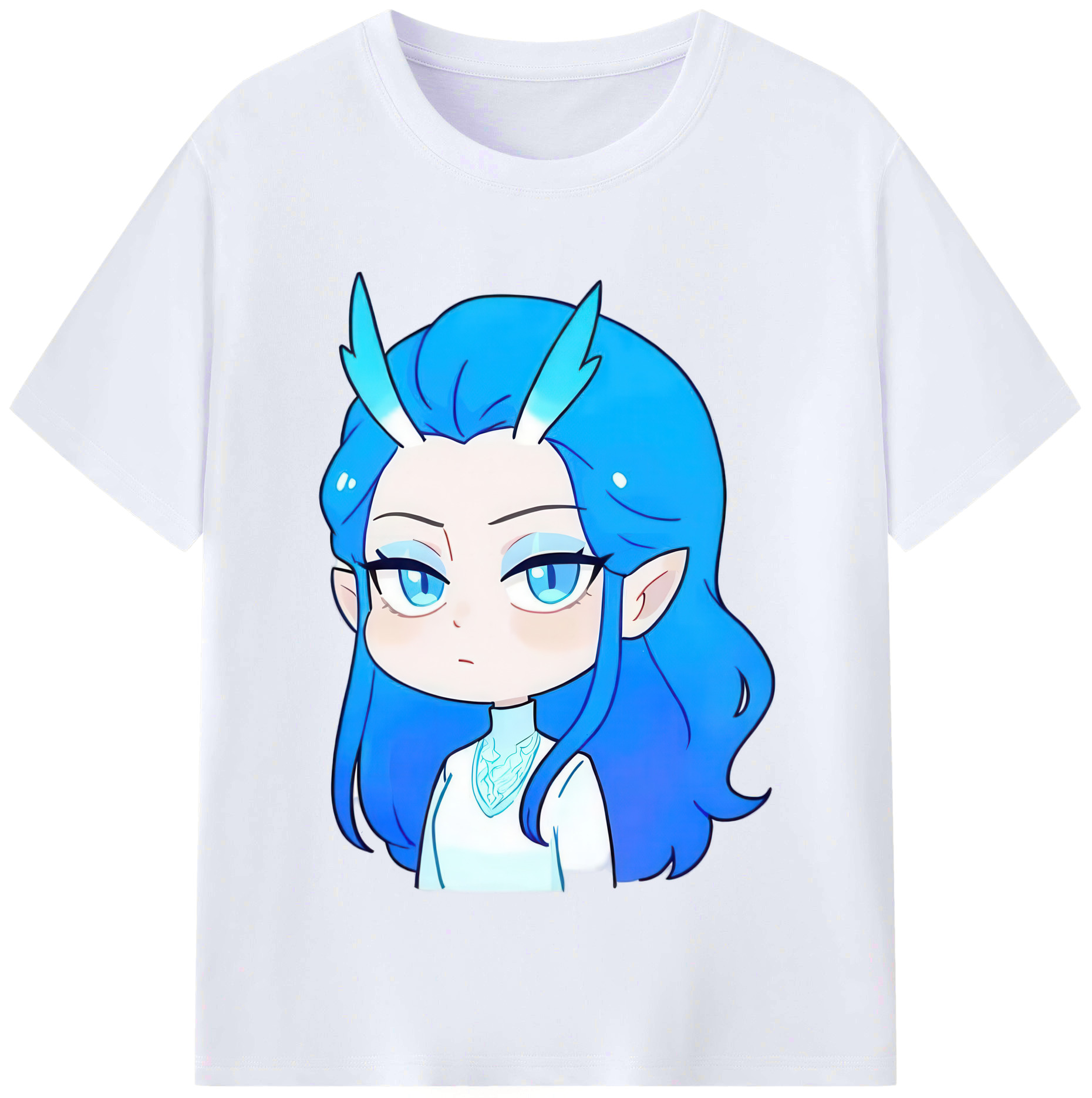 （画像用） Ne Zha 2 ナタ 魔童の大暴れ レディースカジュアルプリントTシャツ（綿100％）