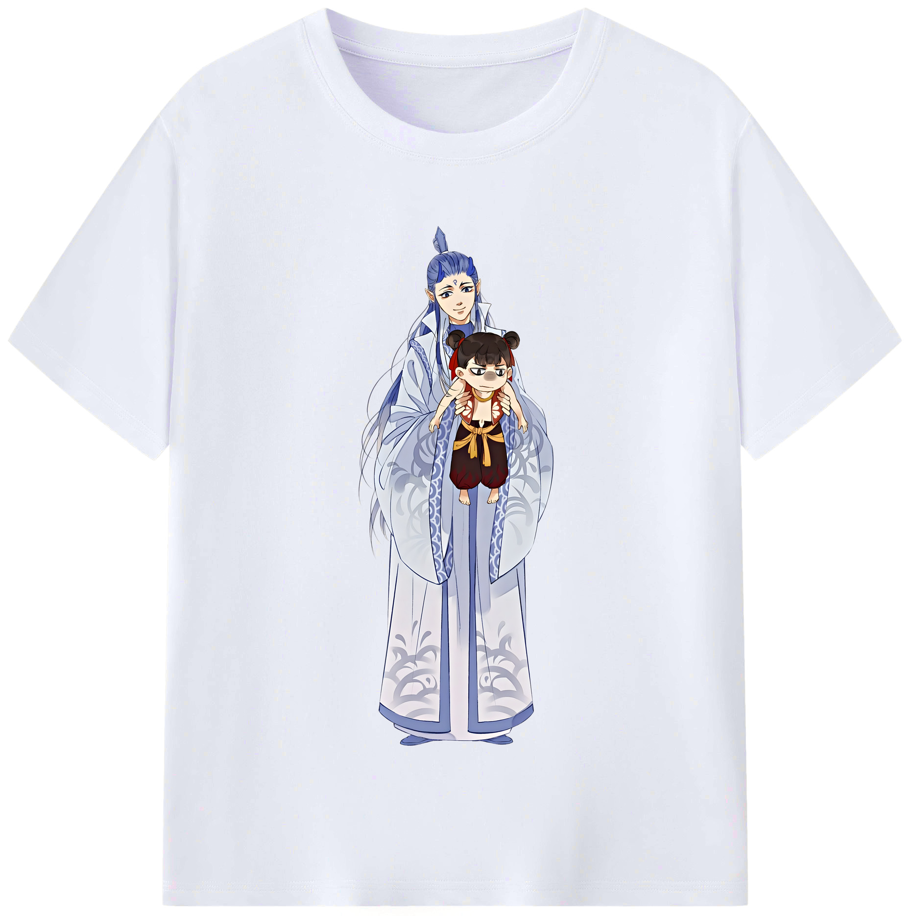 （画像用） Ne Zha 2 ナタ 魔童の大暴れ レディースカジュアルプリントTシャツ（綿100％）