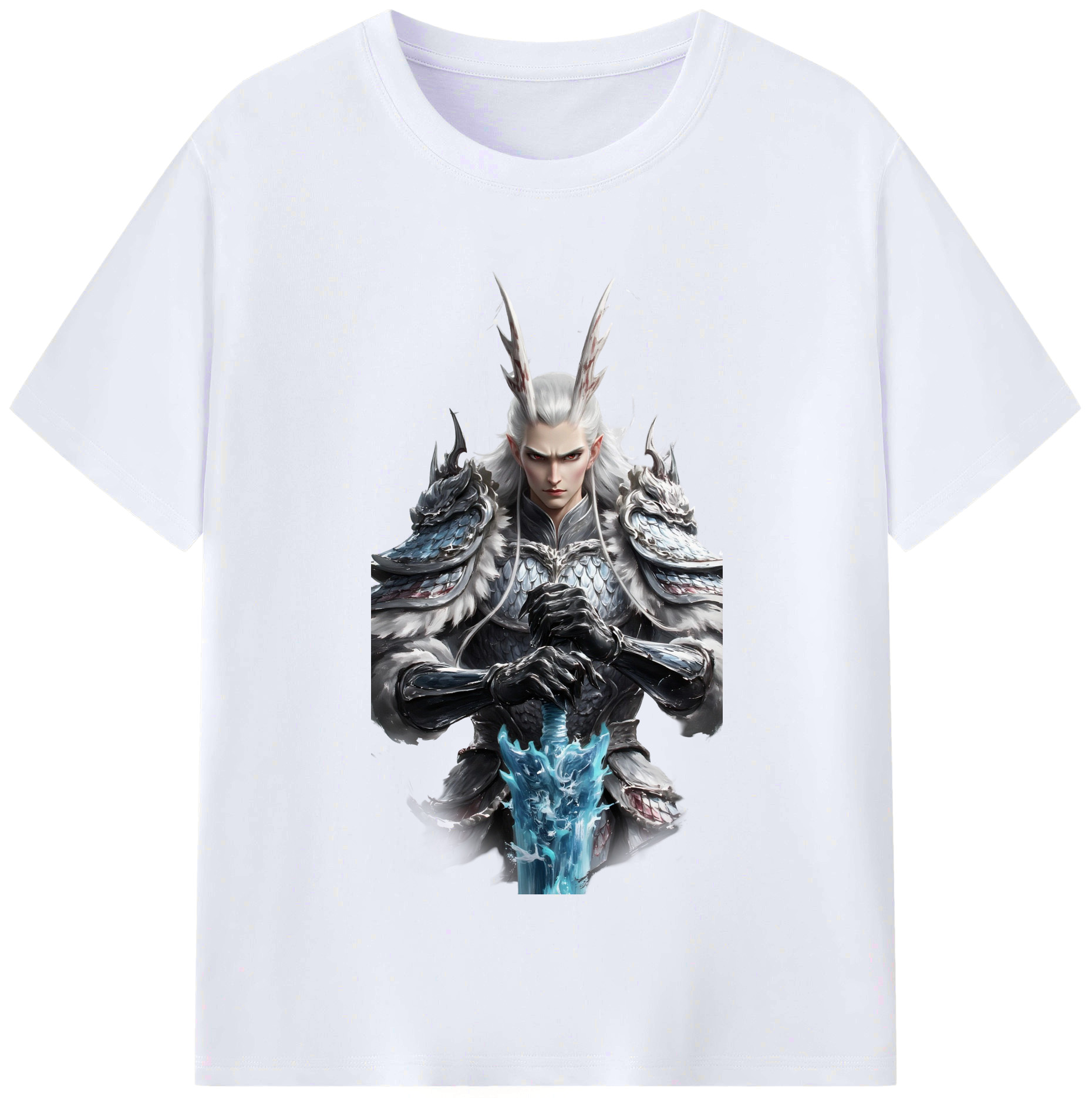 （画像用） Ne Zha 2 ナタ 魔童の大暴れ レディースカジュアルプリントTシャツ（綿100％）