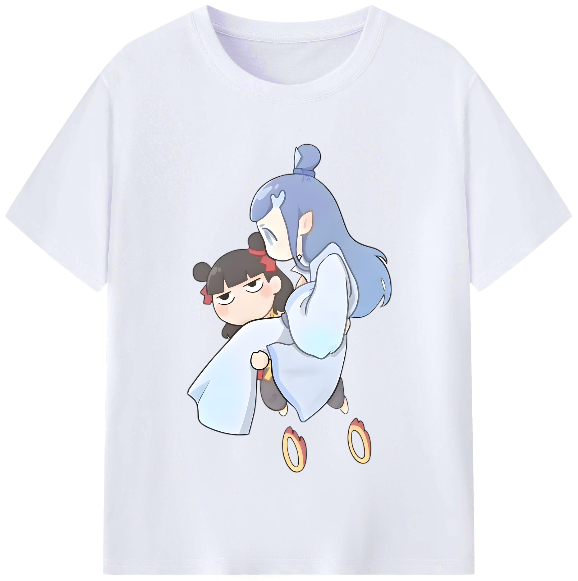 （画像用） Ne Zha 2 ナタ 魔童の大暴れ レディースカジュアルプリントTシャツ（綿100％）