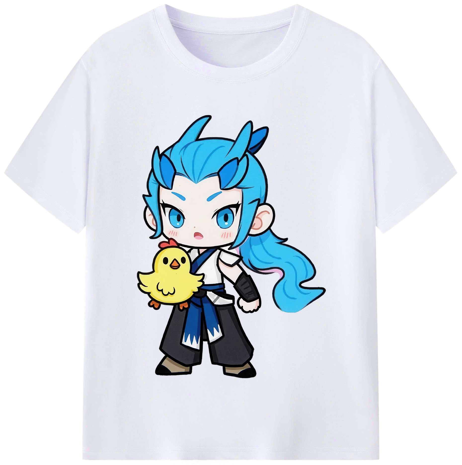（画像用） Ne Zha 2 ナタ 魔童の大暴れ レディースカジュアルプリントTシャツ（綿100％）