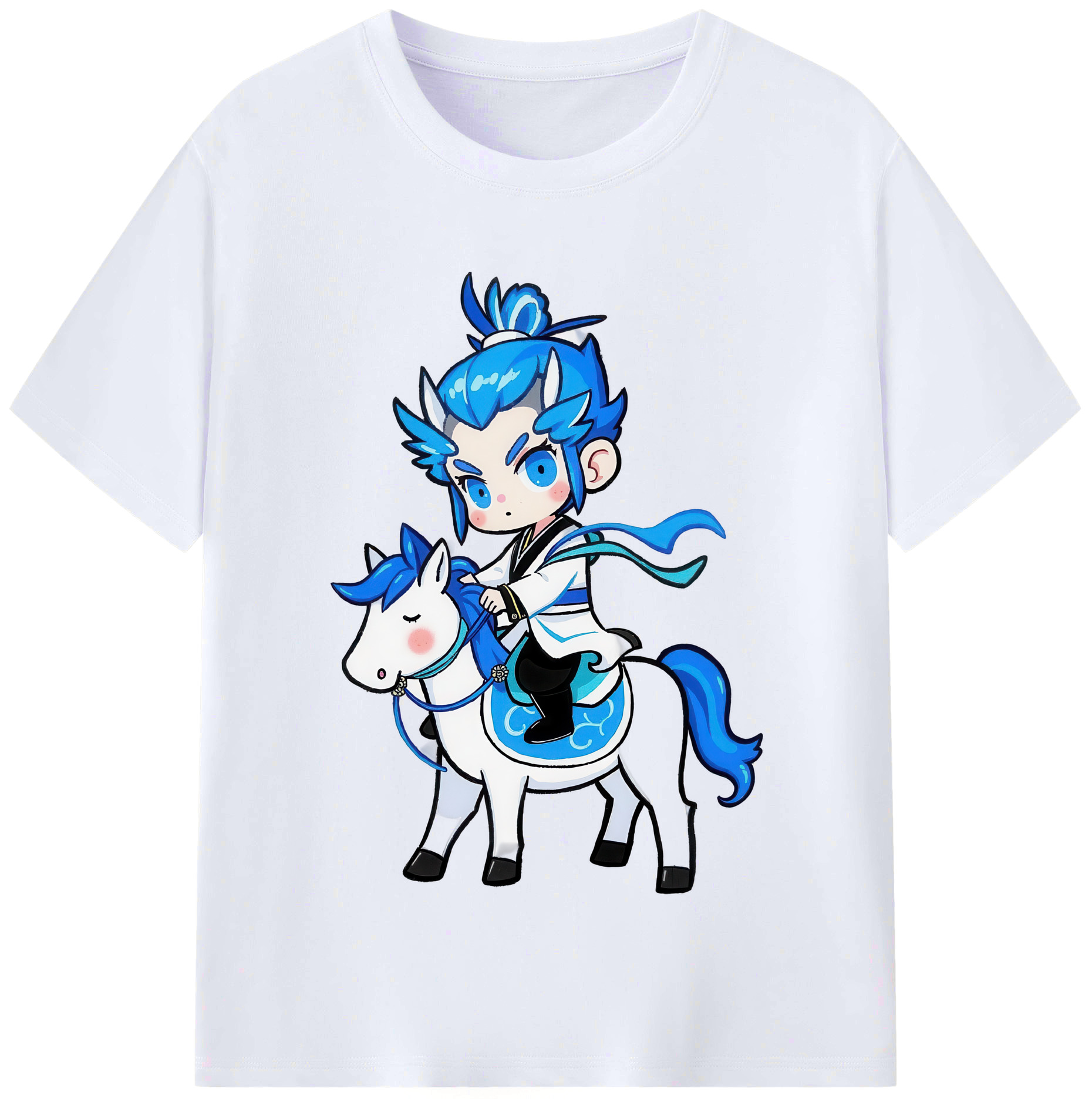 （画像用） Ne Zha 2 ナタ 魔童の大暴れ レディースカジュアルプリントTシャツ（綿100％）