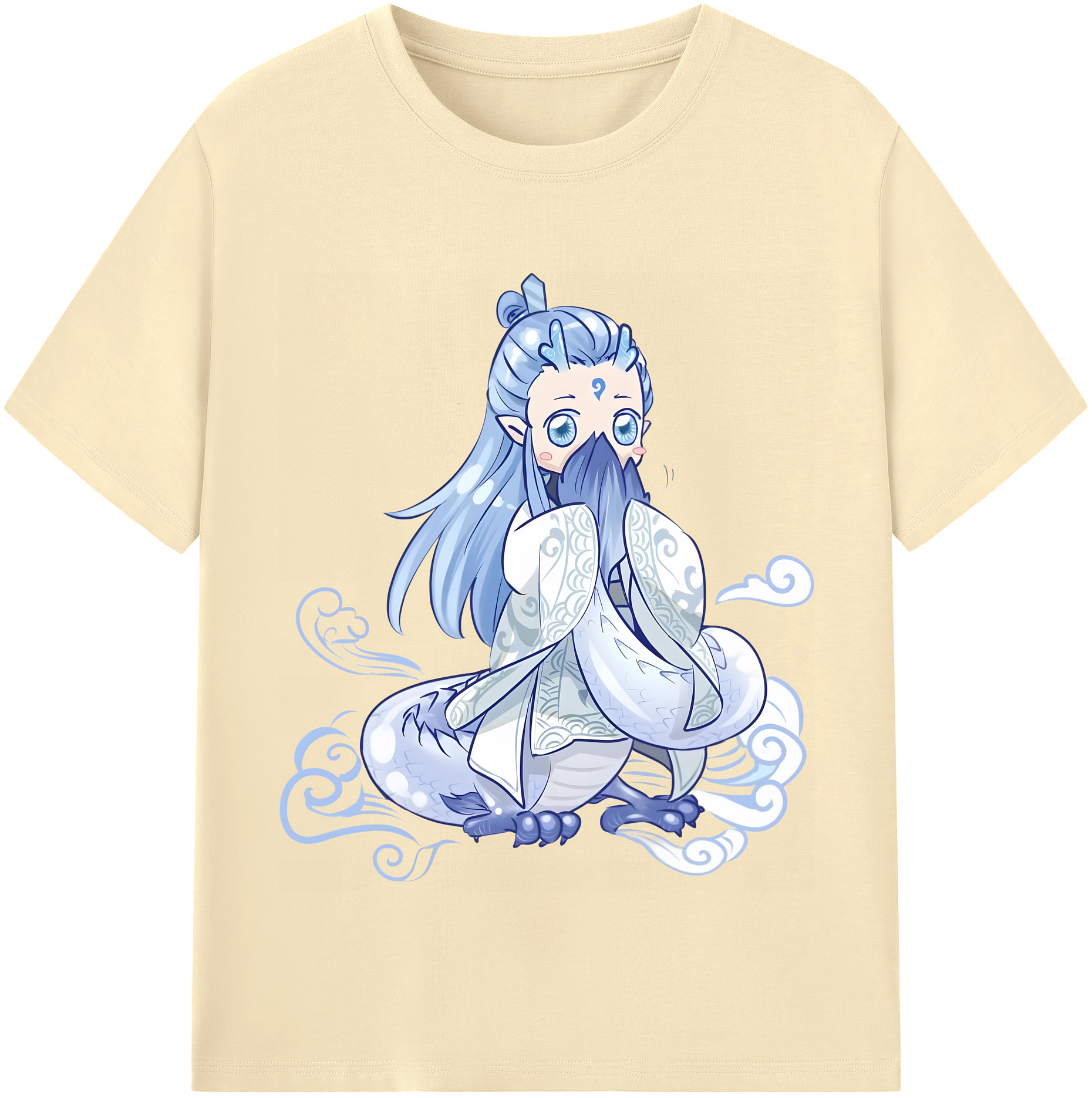 （画像用） Ne Zha 2 ナタ 魔童の大暴れ 綿100％半袖Tシャツ（フロントプリント）