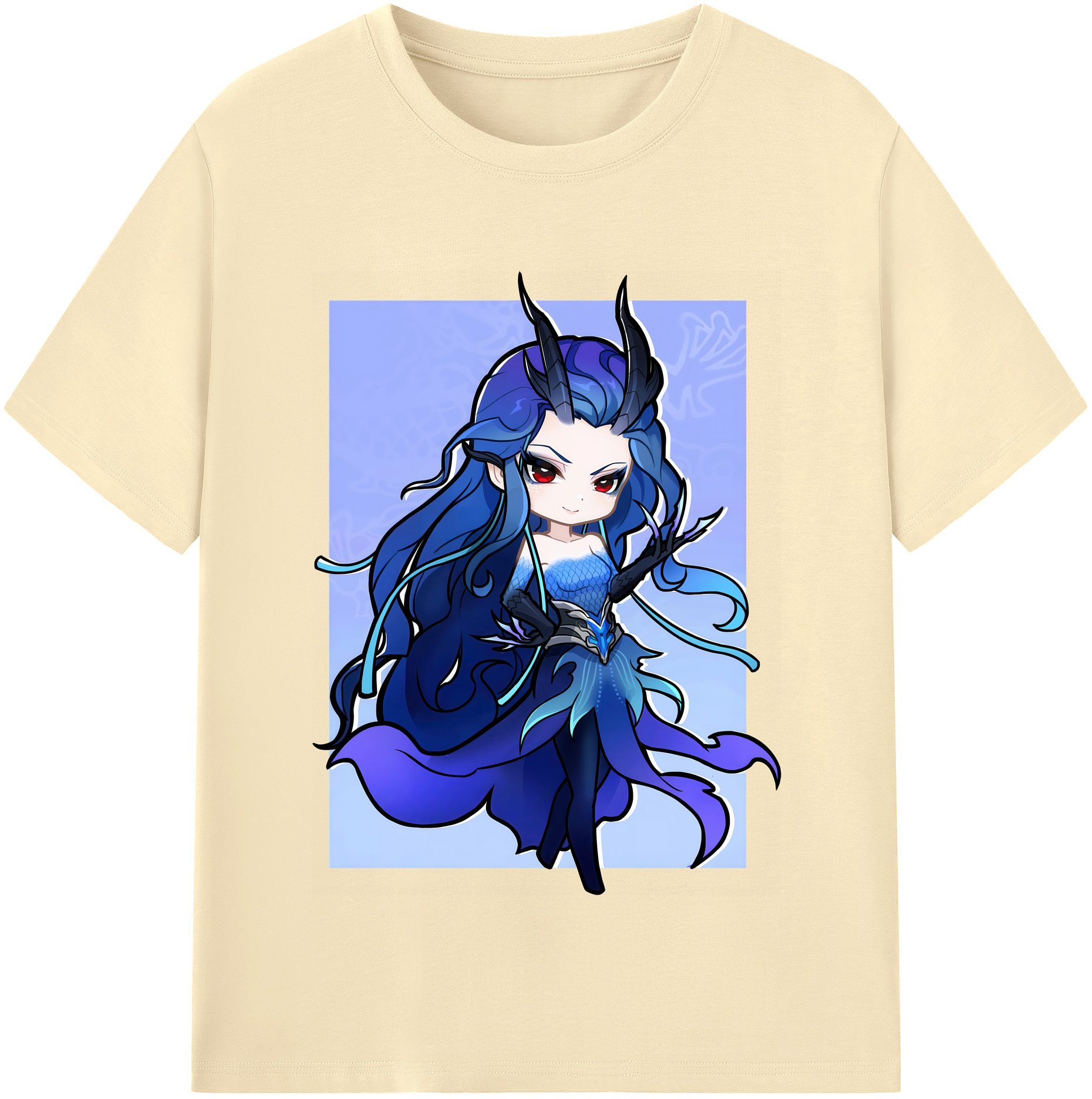 （画像用） Ne Zha 2 ナタ 魔童の大暴れ 綿100％半袖Tシャツ（フロントプリント）