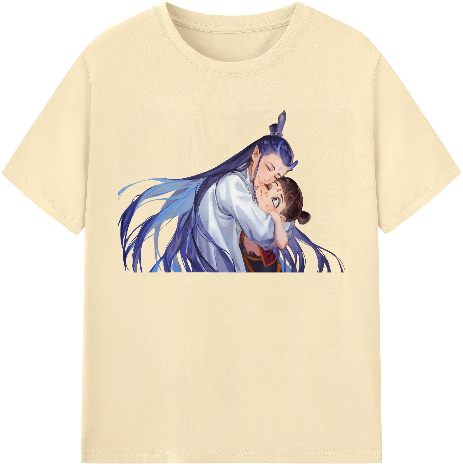 （画像用） Ne Zha 2 ナタ 魔童の大暴れ 綿100％半袖Tシャツ（フロントプリント）
