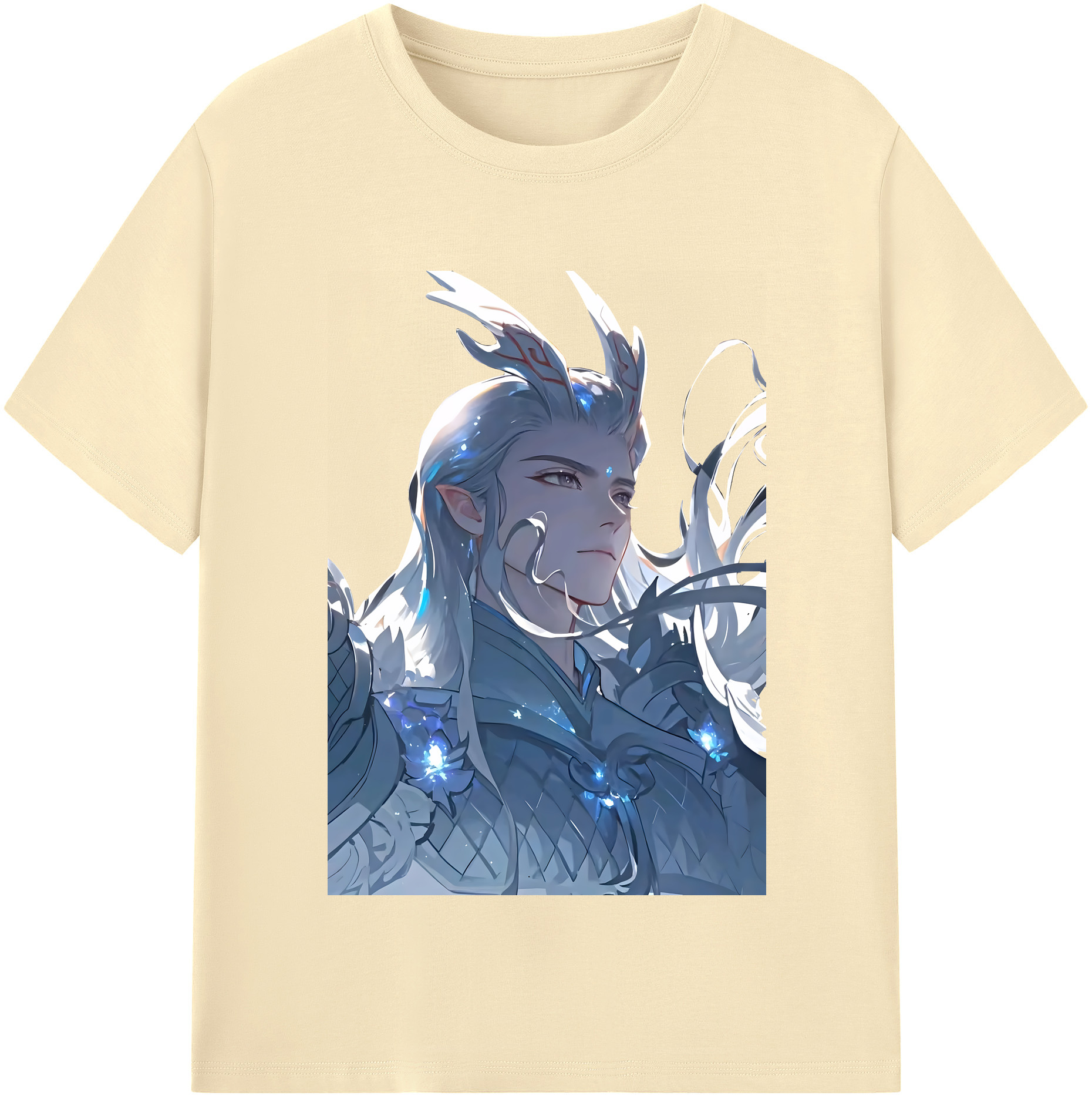 （画像用） Ne Zha 2 ナタ 魔童の大暴れ 綿100％半袖Tシャツ（フロントプリント）