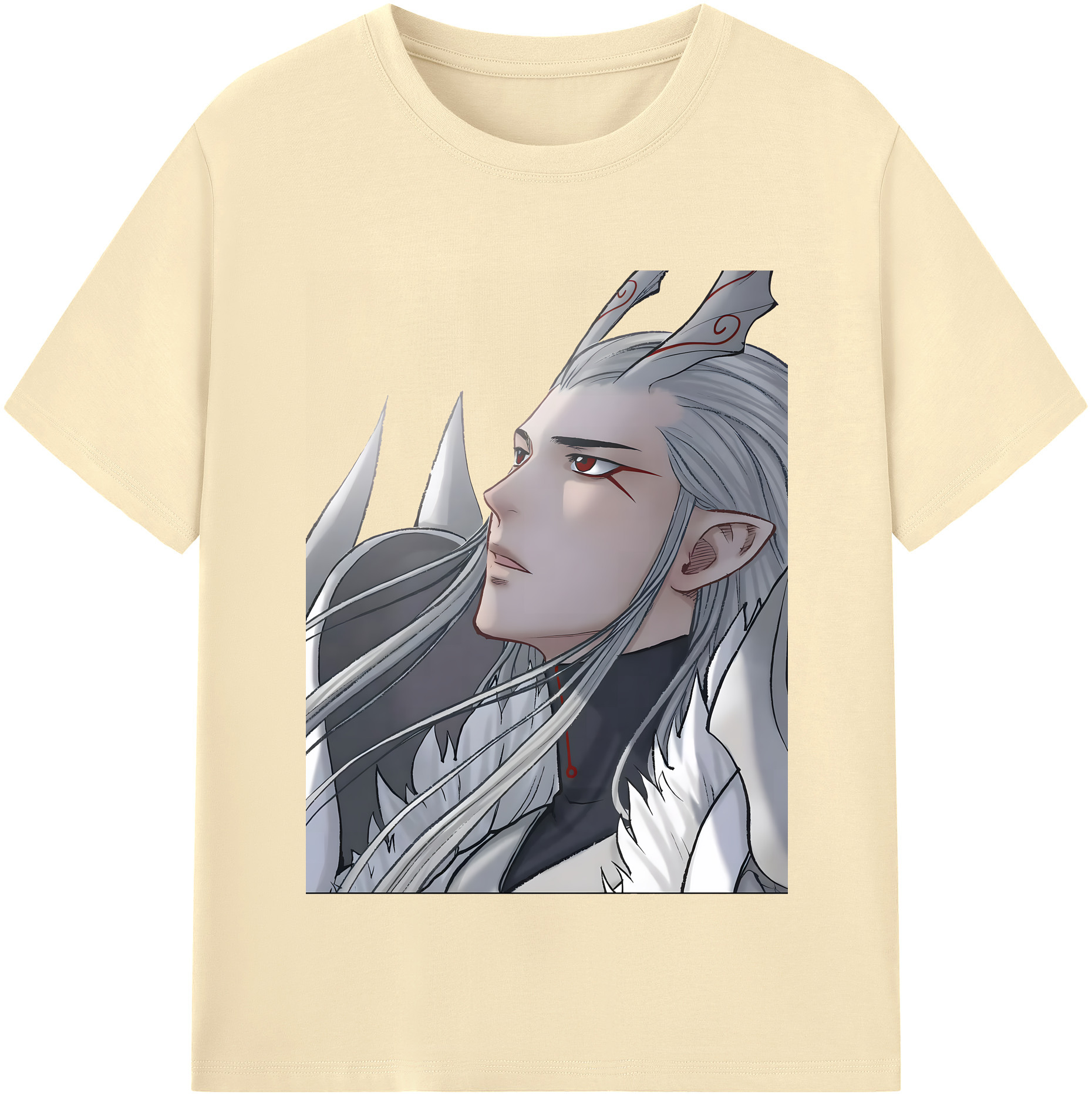 （画像用） Ne Zha 2 ナタ 魔童の大暴れ 綿100％半袖Tシャツ（フロントプリント）